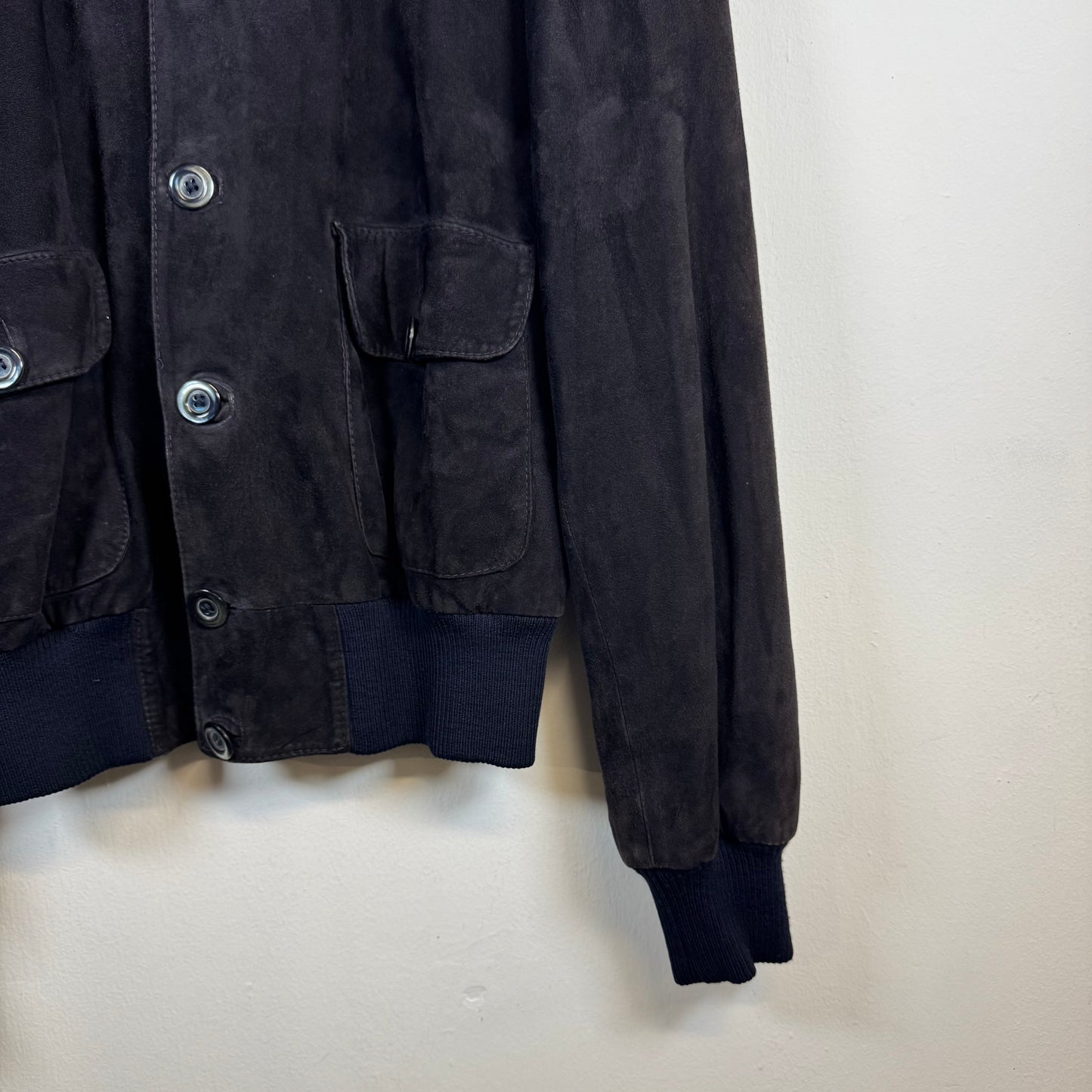 Vintage Suede Black Leather Jacket