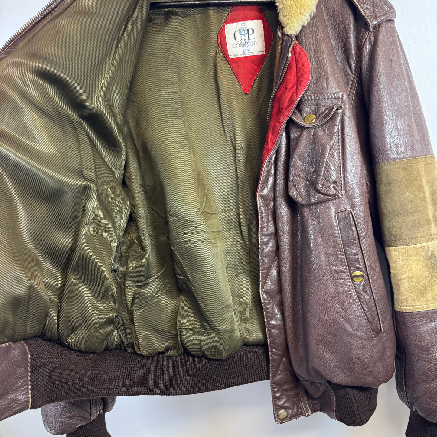 C.P. COMPANY 1980s Dutch Police Leather Jacket
