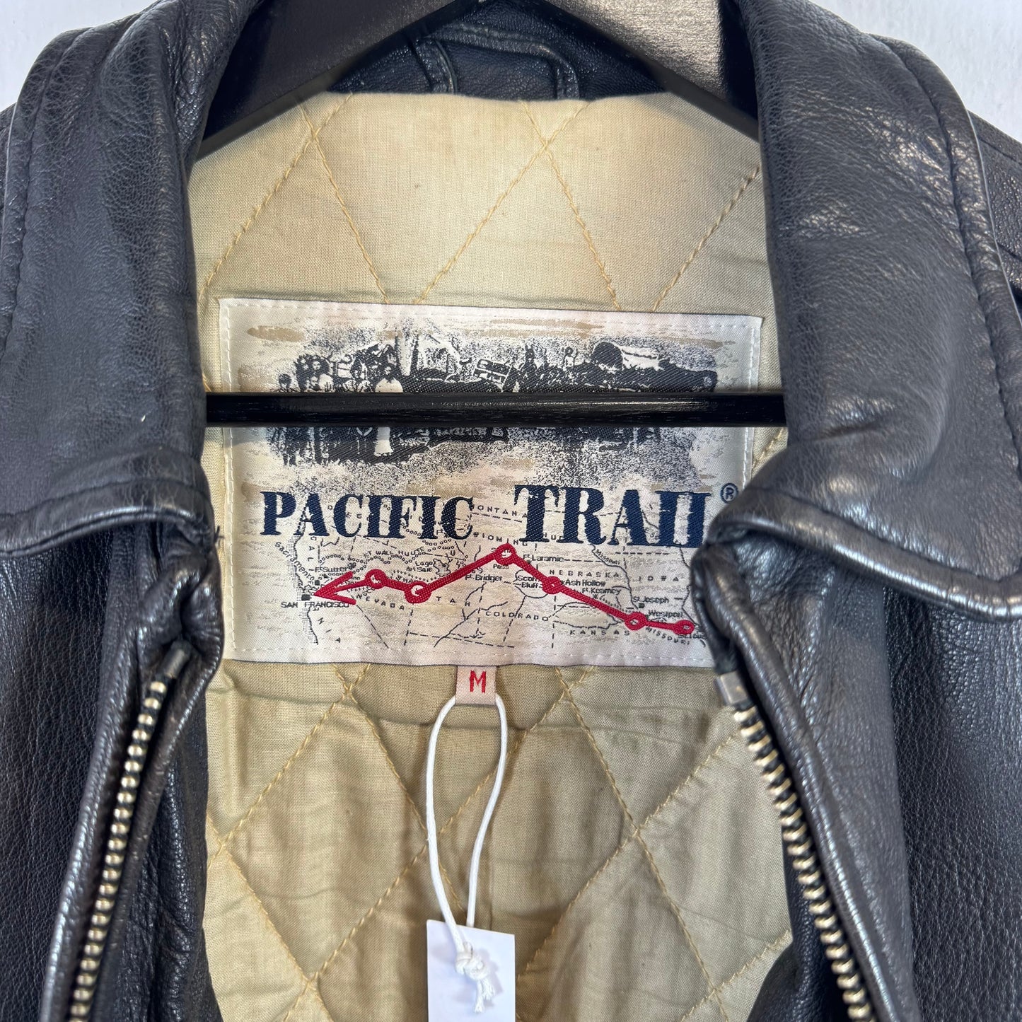 RIFLE Vintage Aviator Bomber Leather Jacket