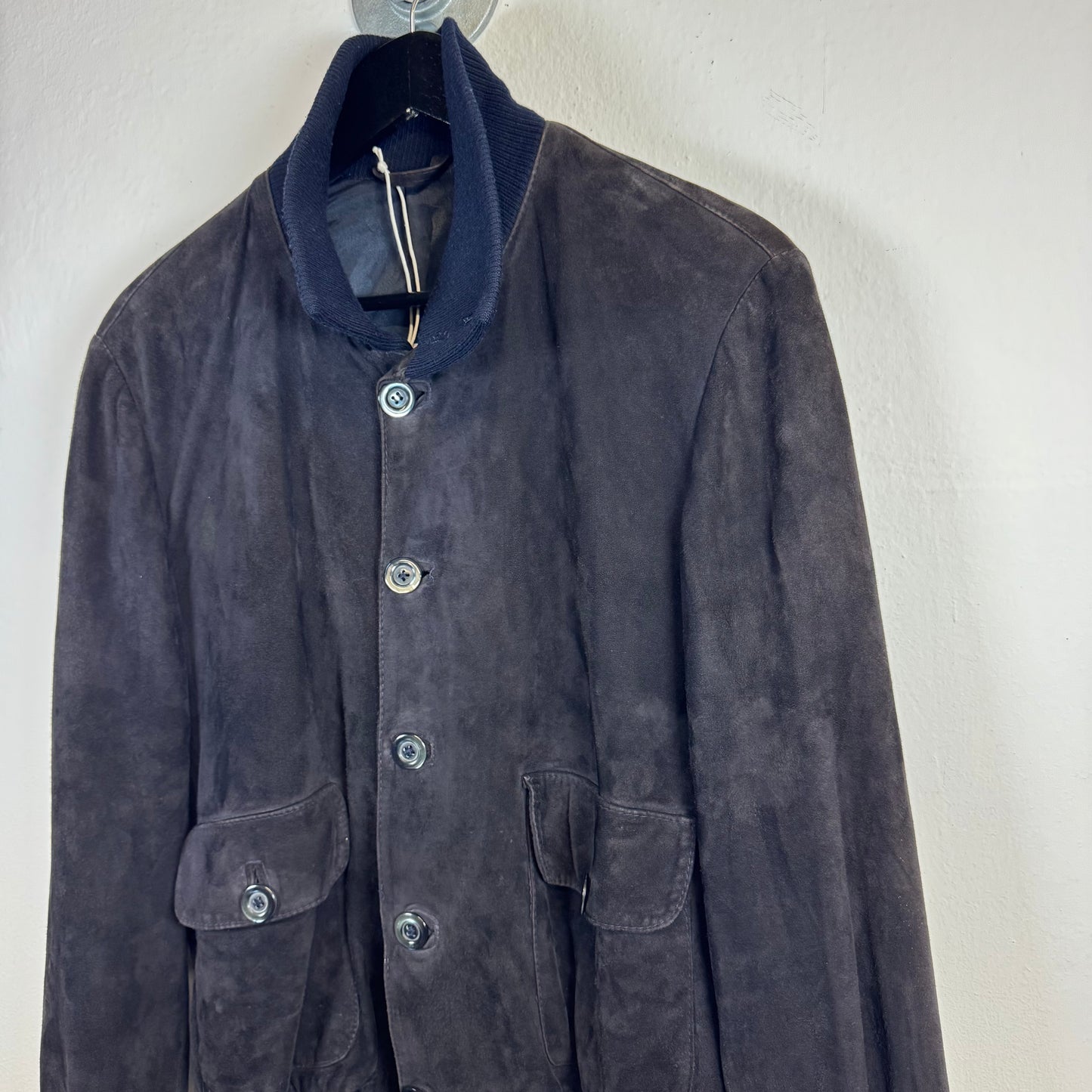 Vintage Suede Black Leather Jacket