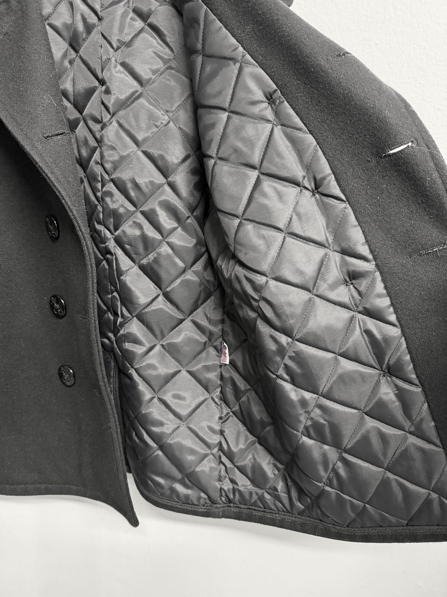 SCHOTT 740N Vintage Peacoat Wool Jacket