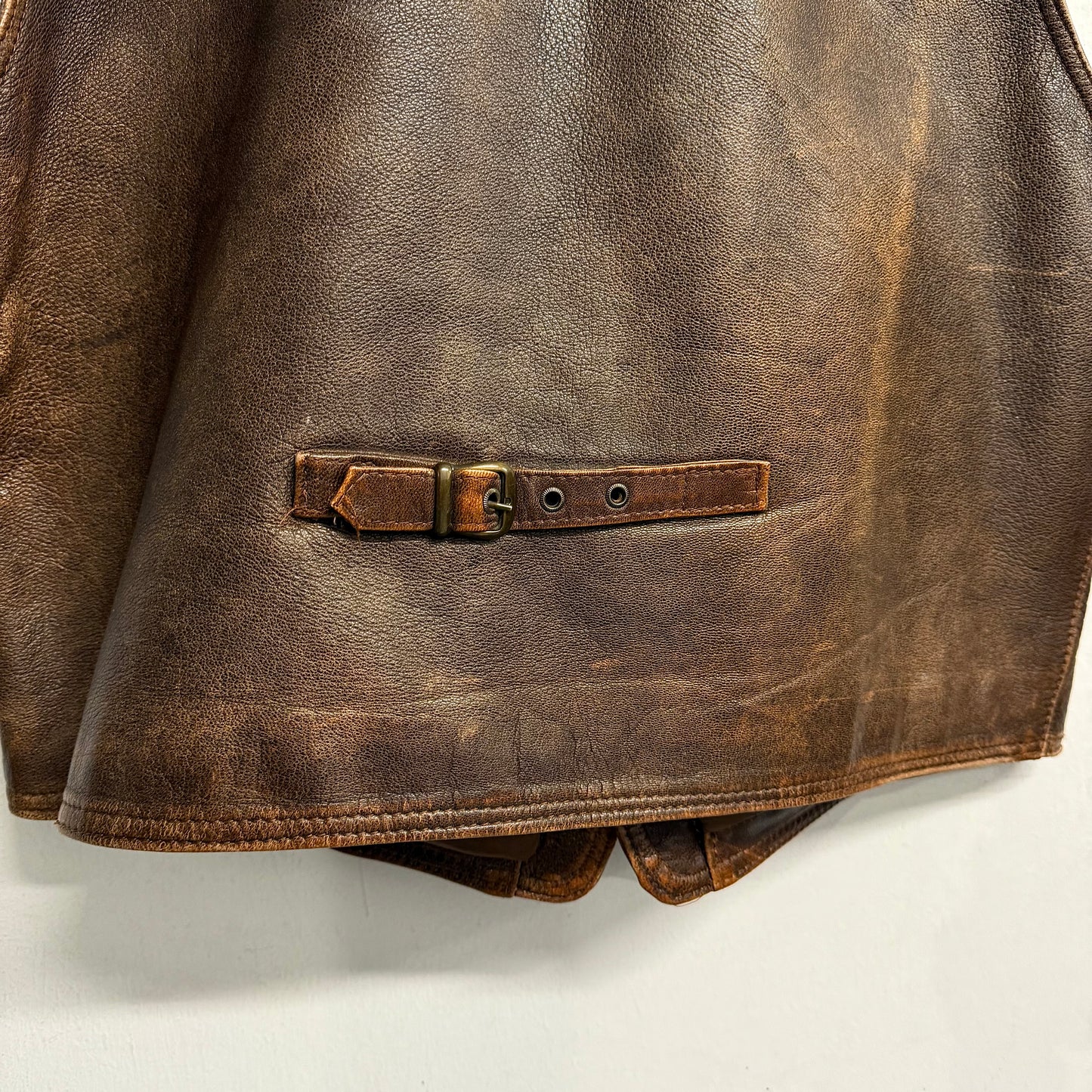 VINTAGE Italian Leather Vest