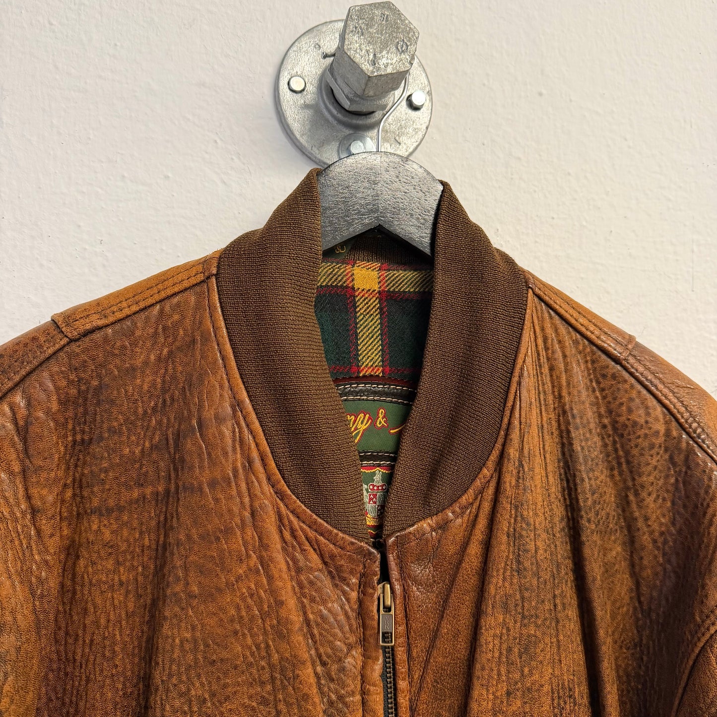 VINTAGE Leather Bomber Jacket
