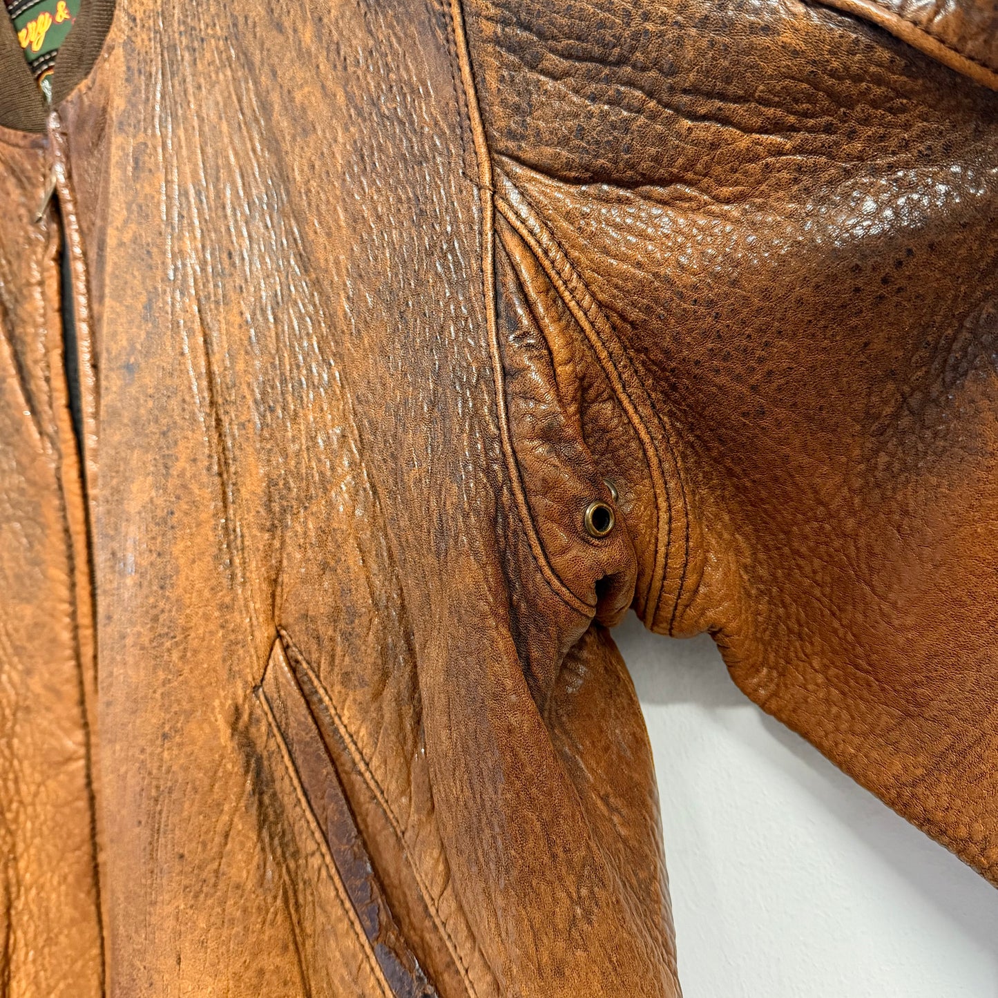 VINTAGE Leather Bomber Jacket