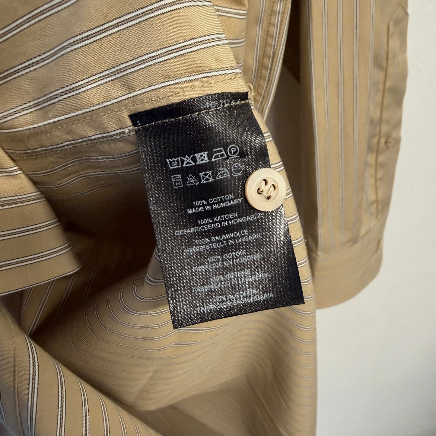 DRIES VAN NOTEN Striped Cotton Shirt Dress