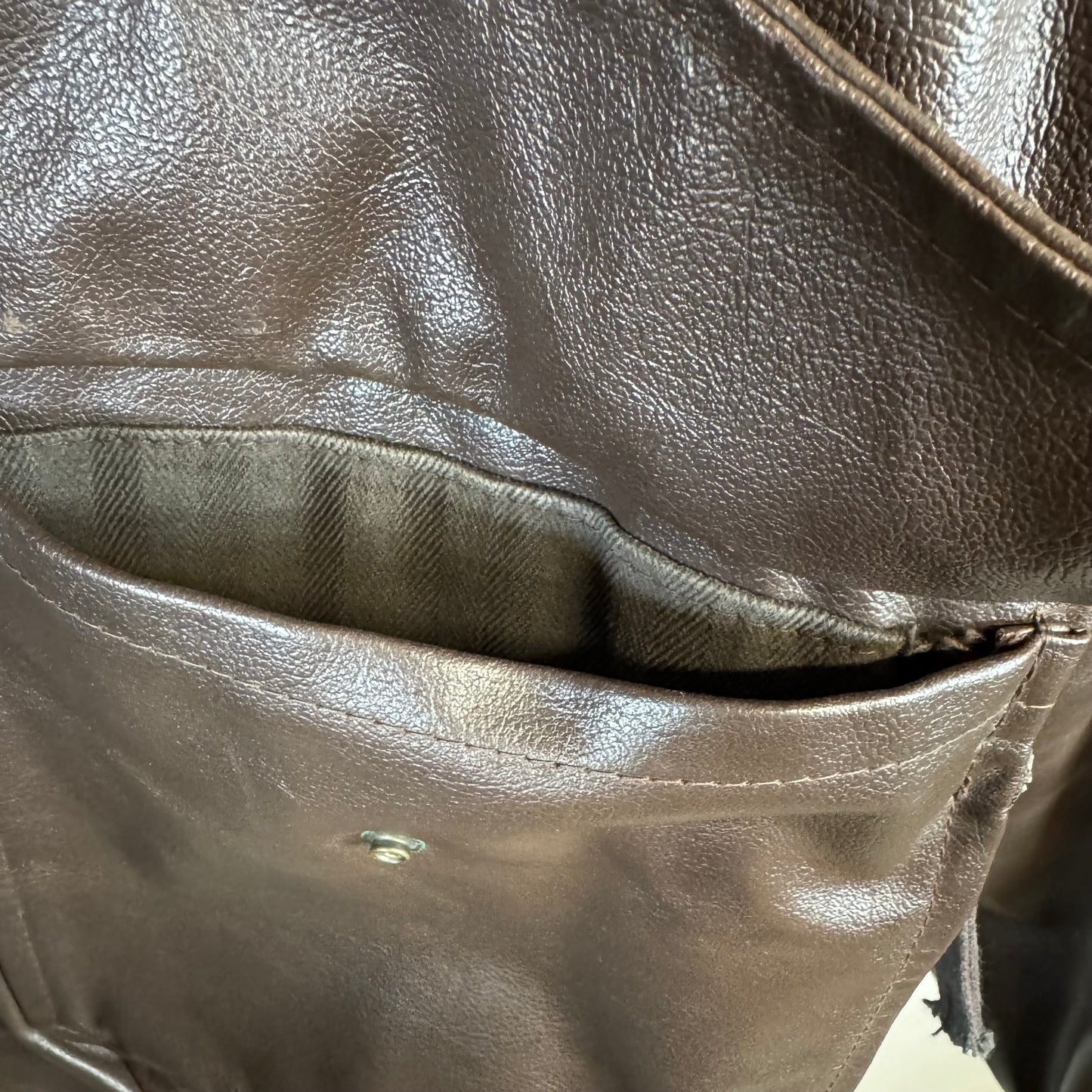 BONEVILLE 1987 Insulated A-2 Aviator Flight Leather Jacket