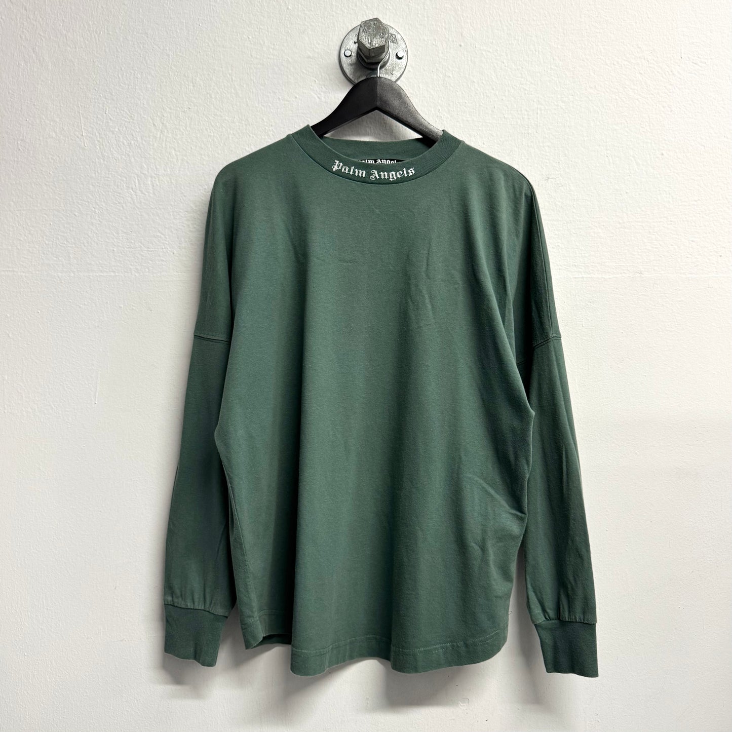 PALM ANGELS Oversized Classic Logo Long Sleeve T-Shirt