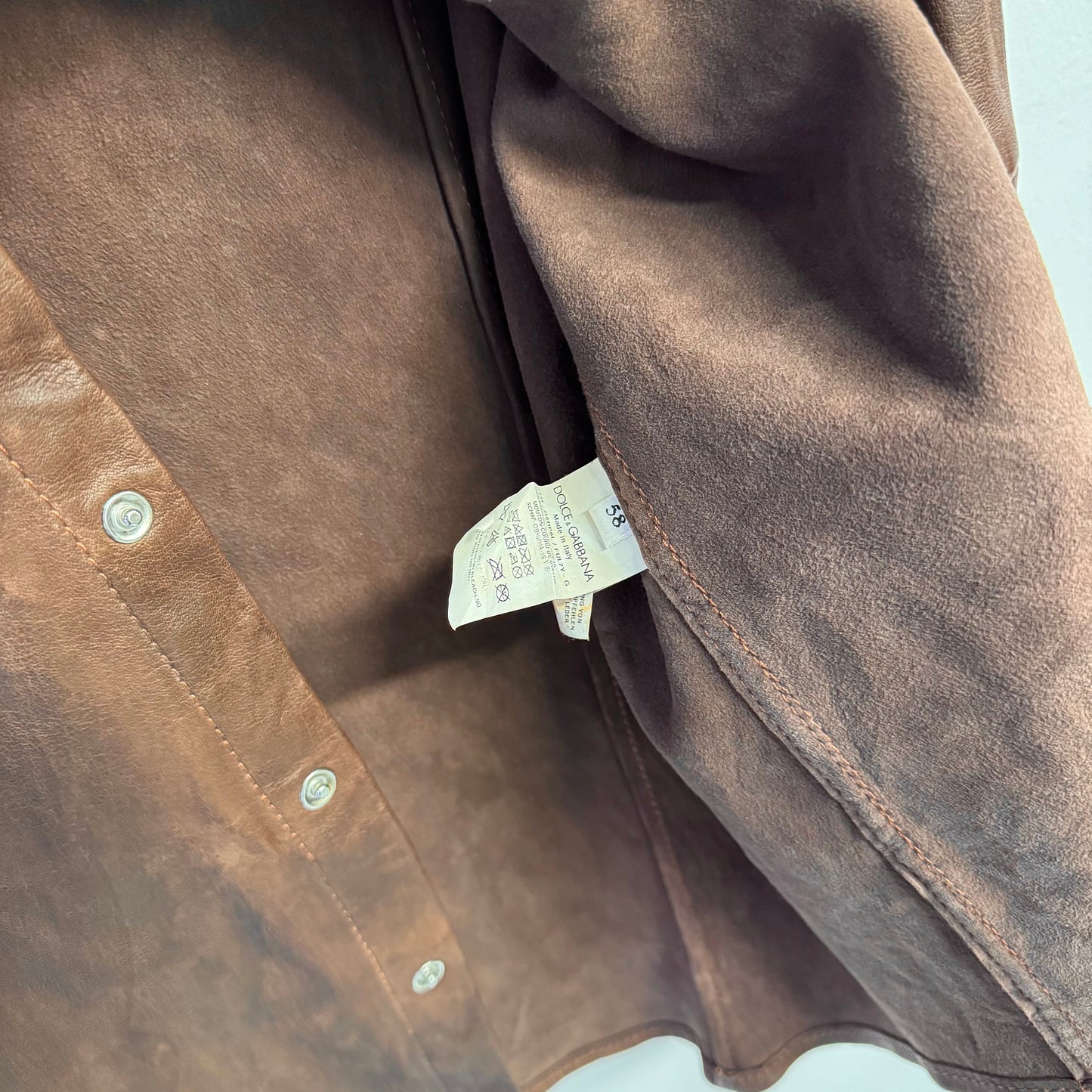 DOLCE & GABBANA Western Leather Shirt