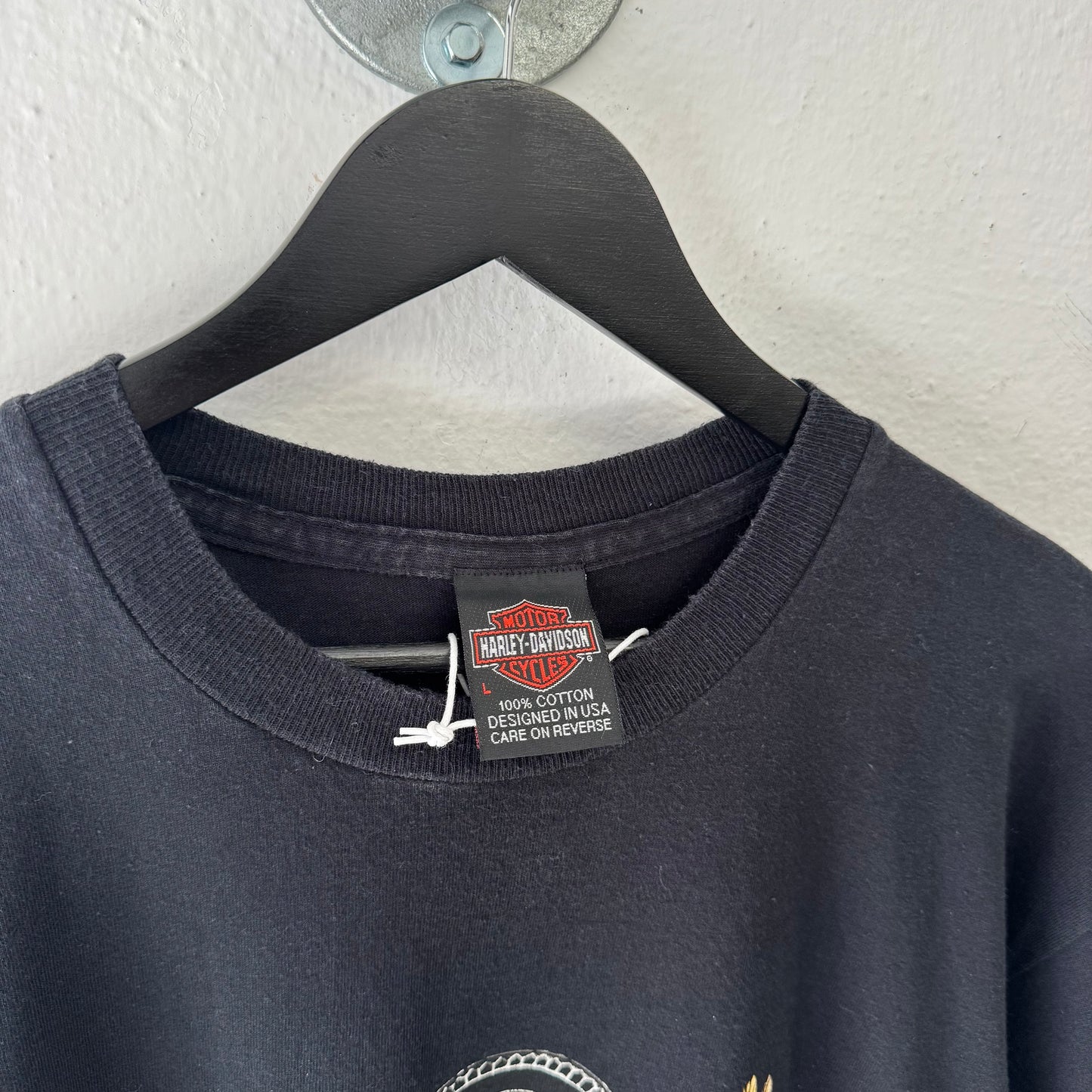HARLEY DAVIDSON 90s Single Stitch Stratman Ultraviolet Eagle TShirt
