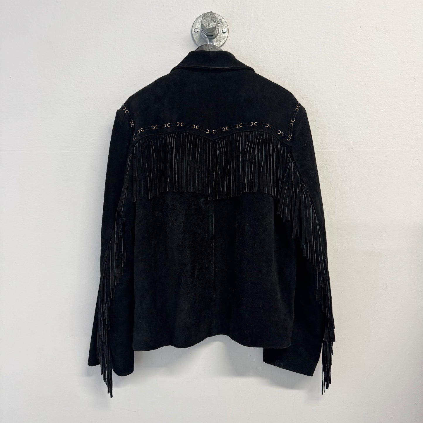 VINTAGE Suede Flared Biker Leather Jacket