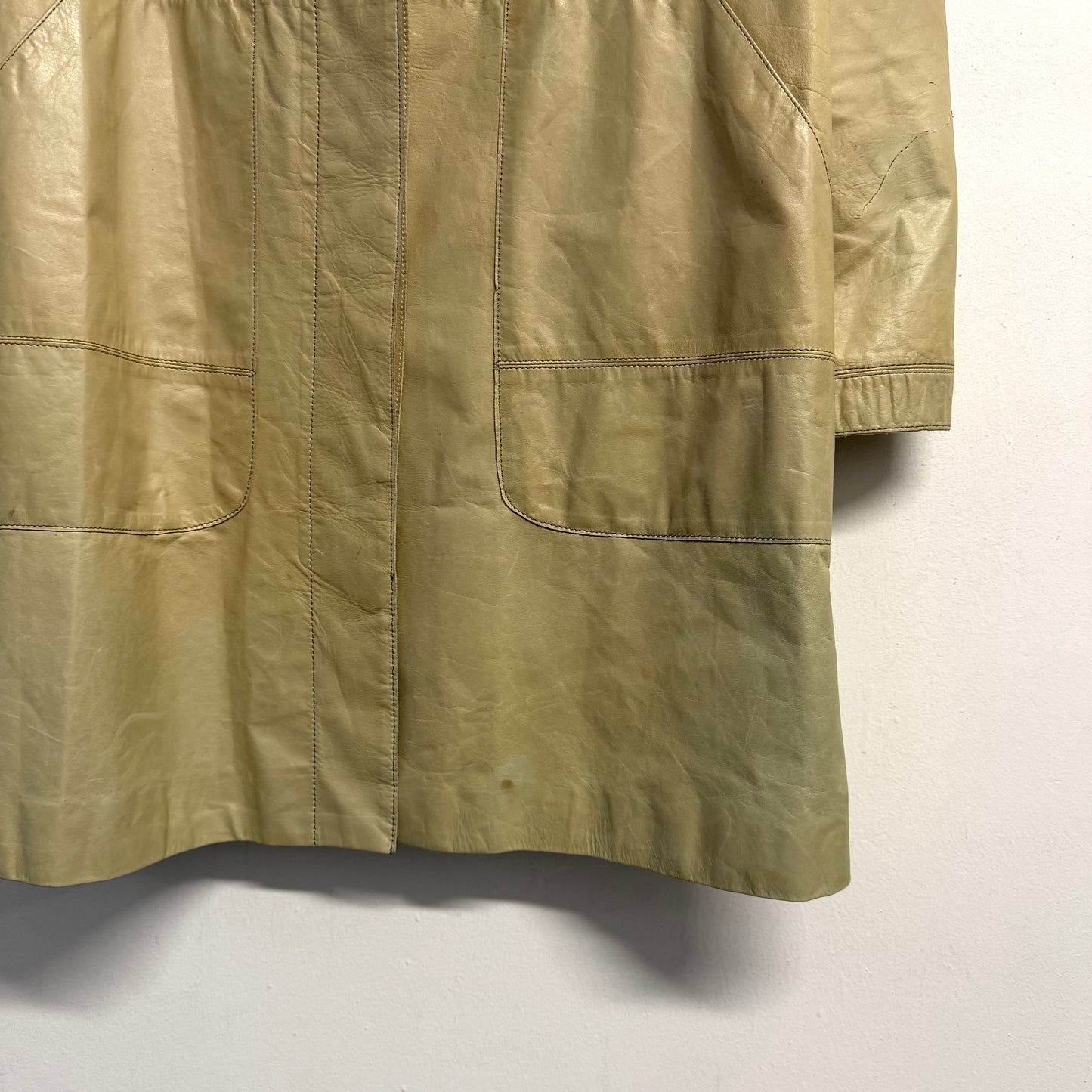 ROBERTO CAVALLI Vintage Leather Trench Coat