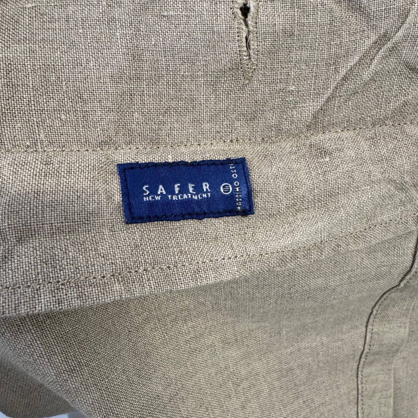 MASSIMO OSTI Heavy Raw Linen Over Shirt Jacket