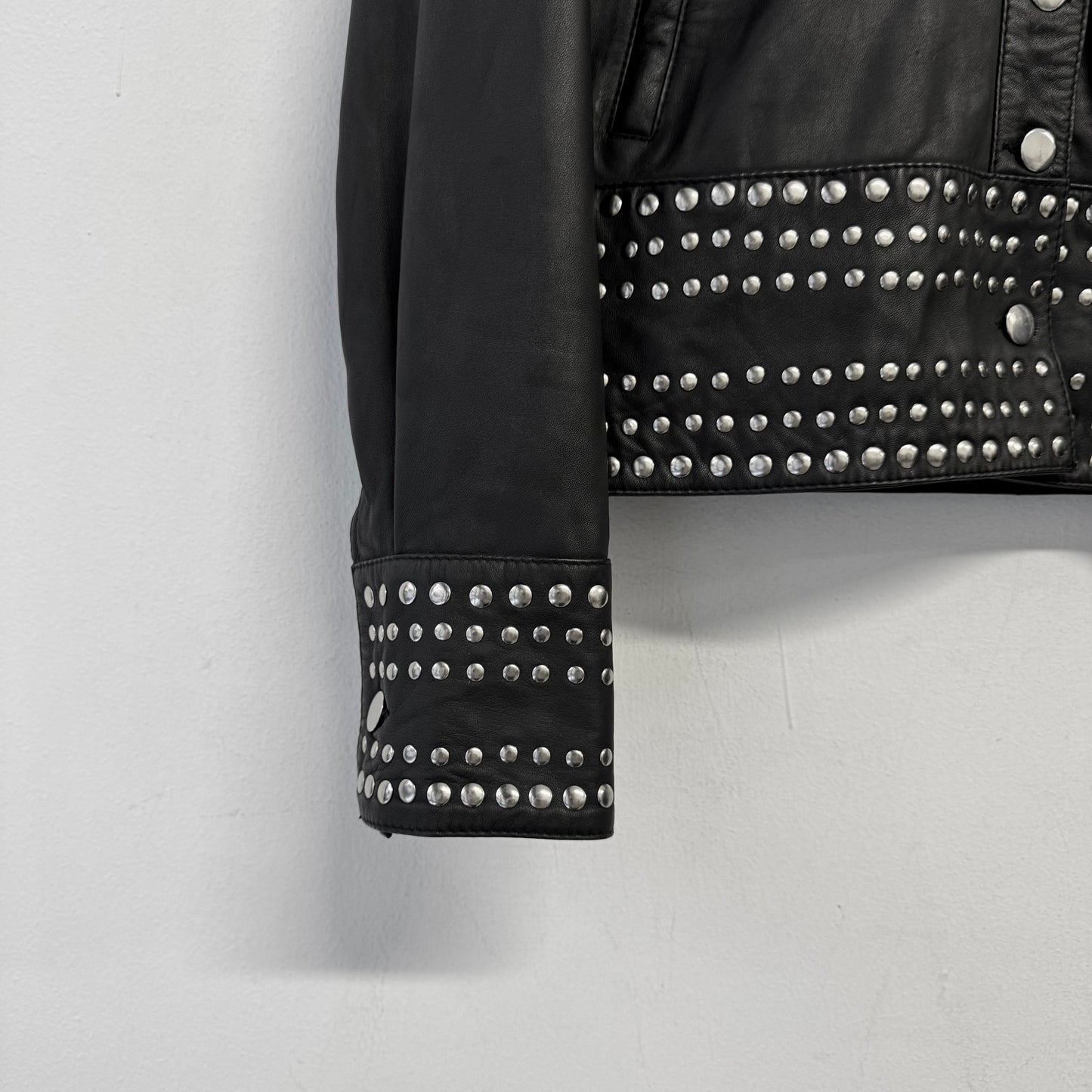 GOOSECRAFT Studded Leather Jacket