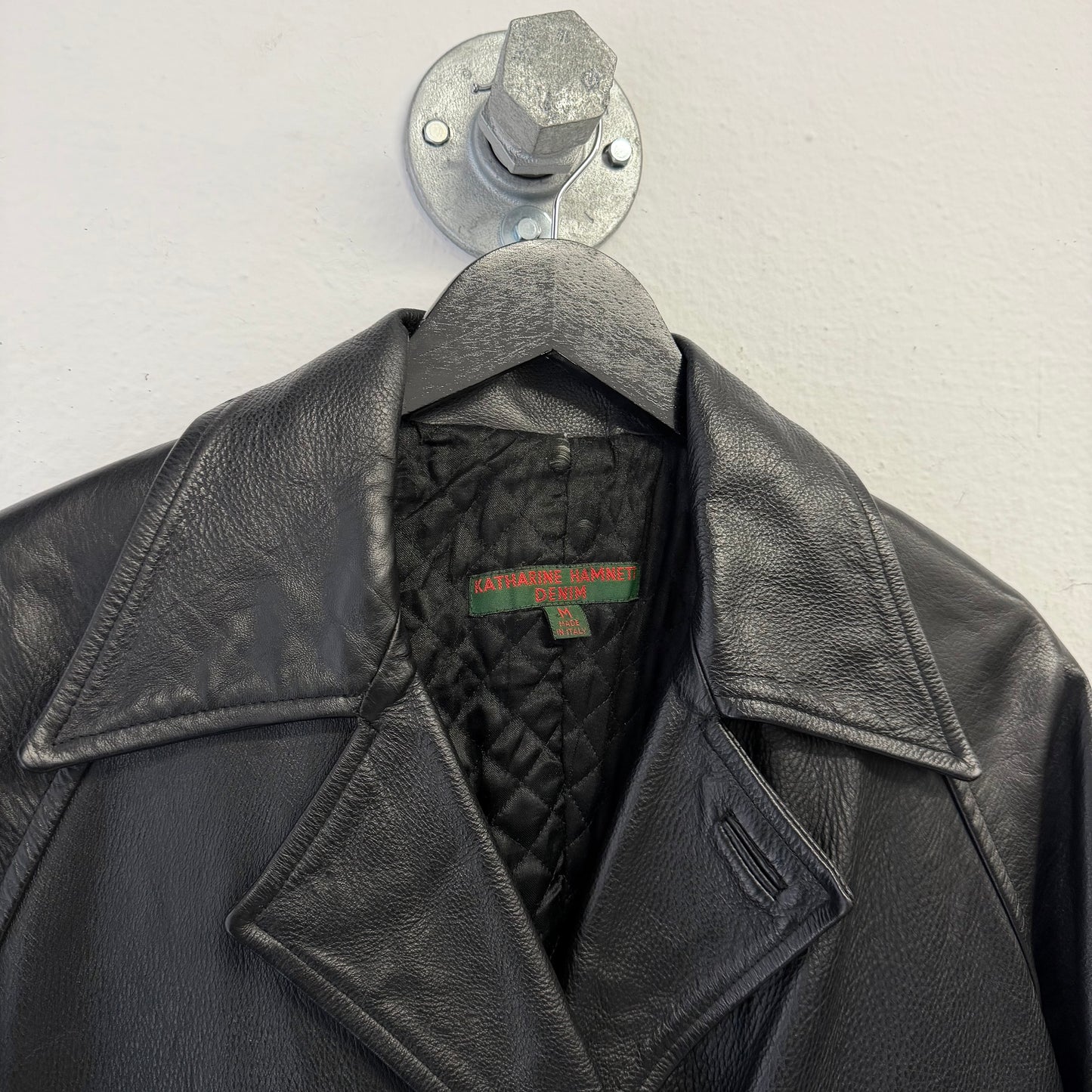 KATHARINE HAMNETT Peacoat Leather Jacket