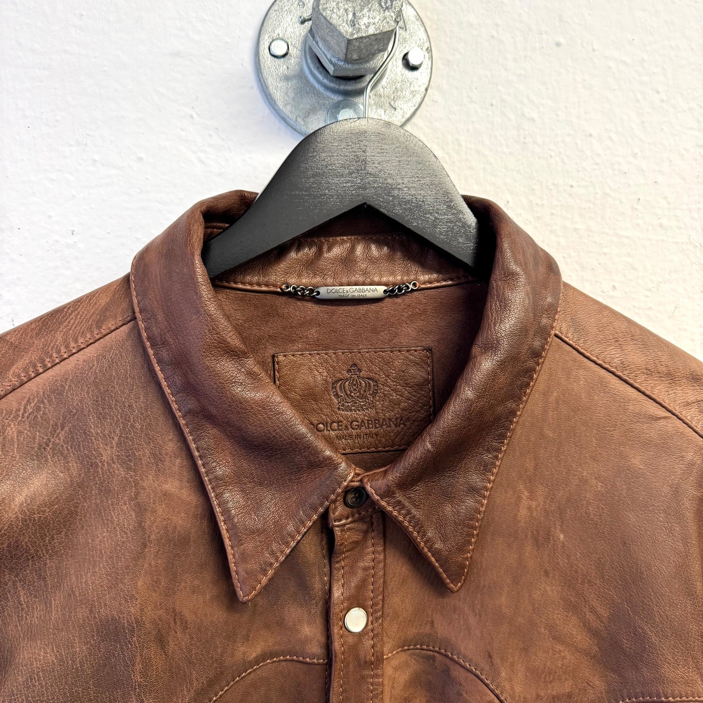 DOLCE & GABBANA Western Leather Shirt
