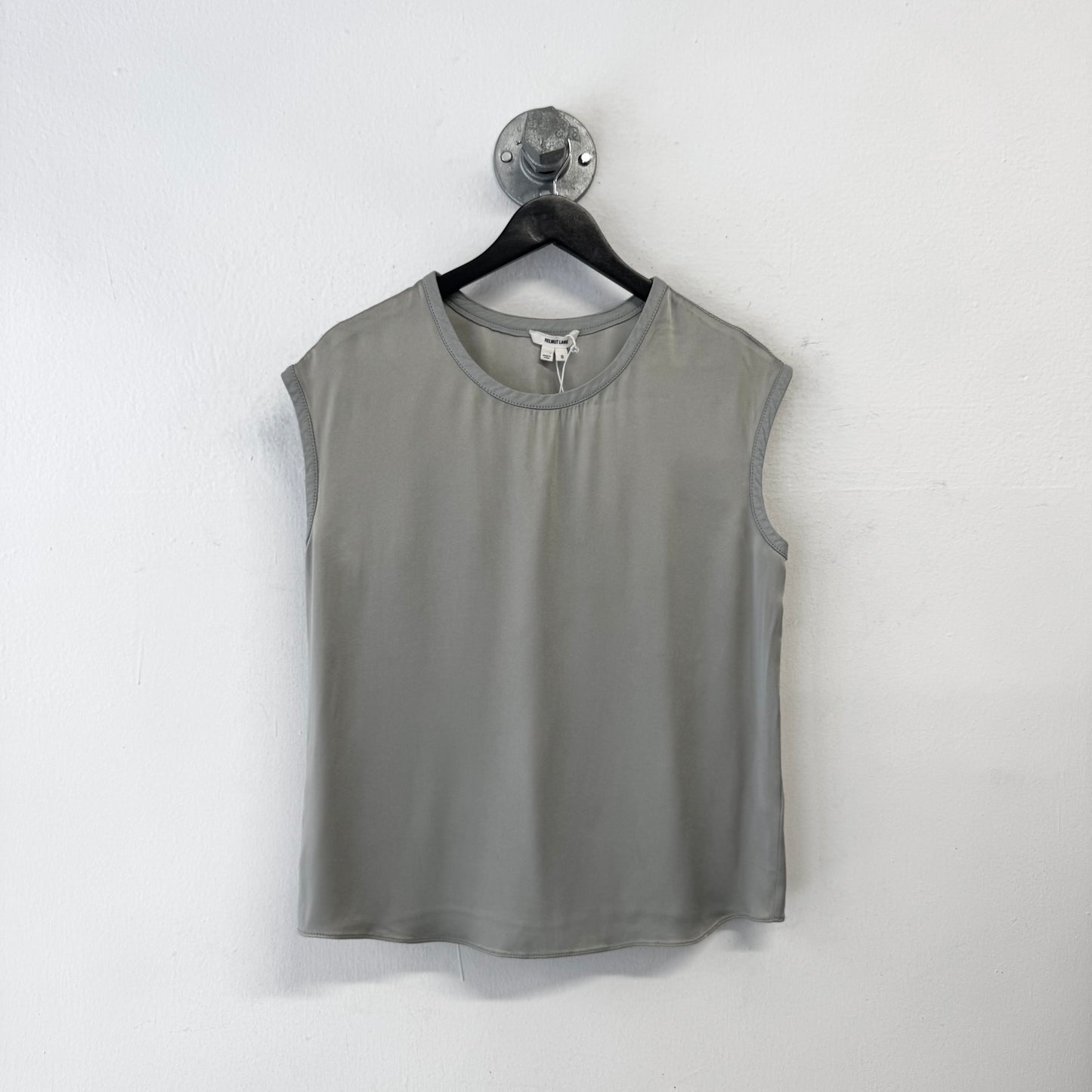 HELMUT LANG Leather Trim Top TShirt