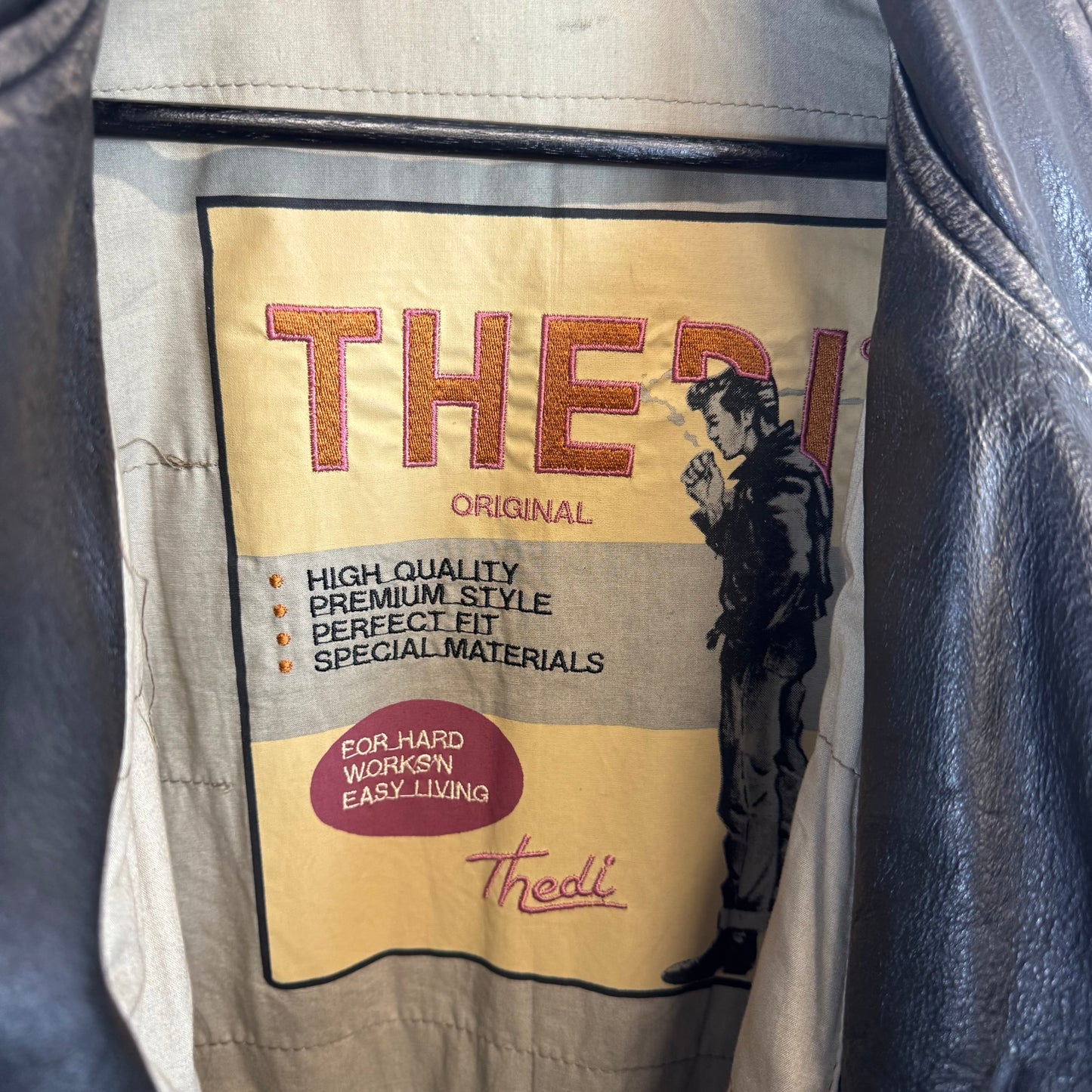 THEDI Leather 1990s Perfecto Jacket