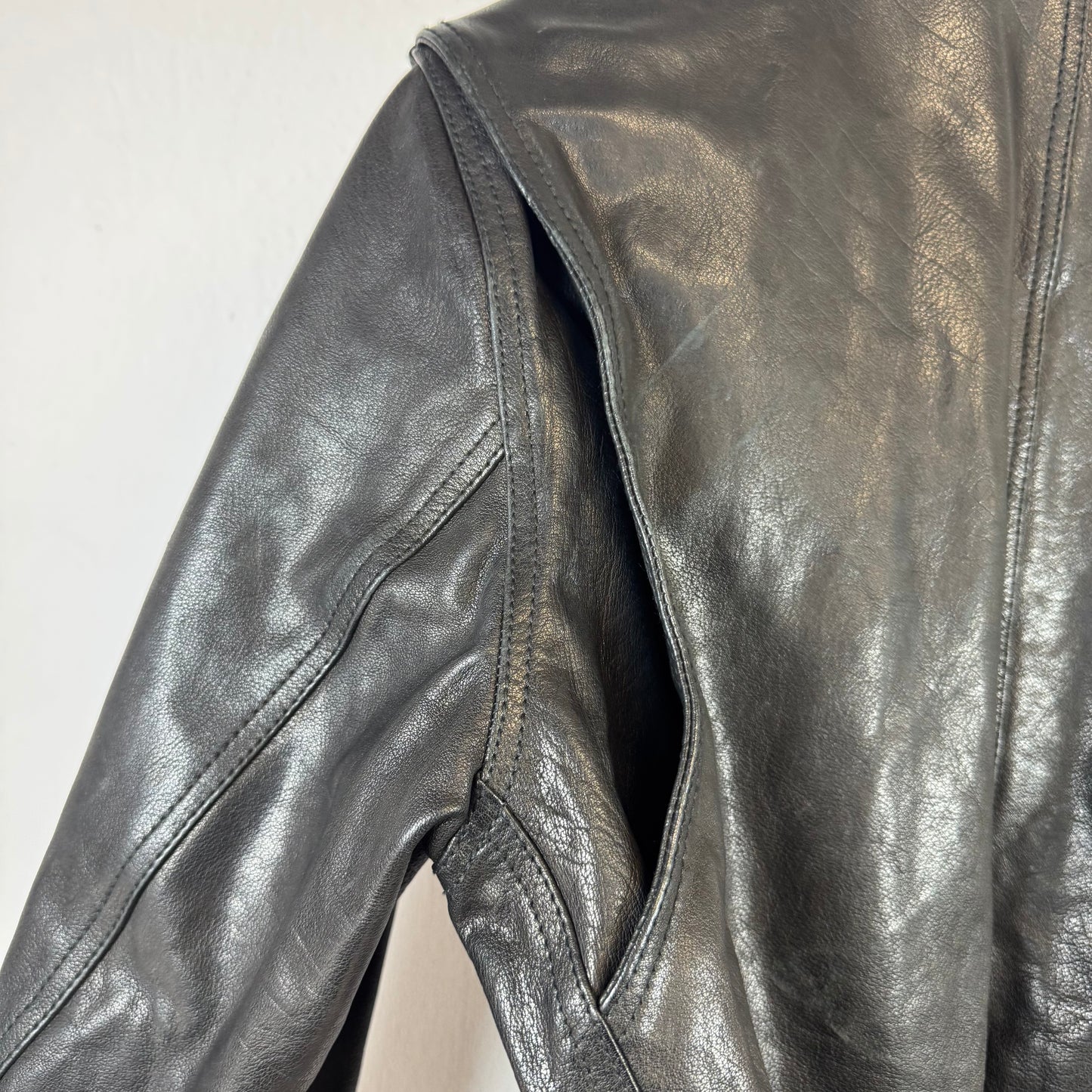 C.G. STUDIO FIRENZE Aviator Leather Jacket