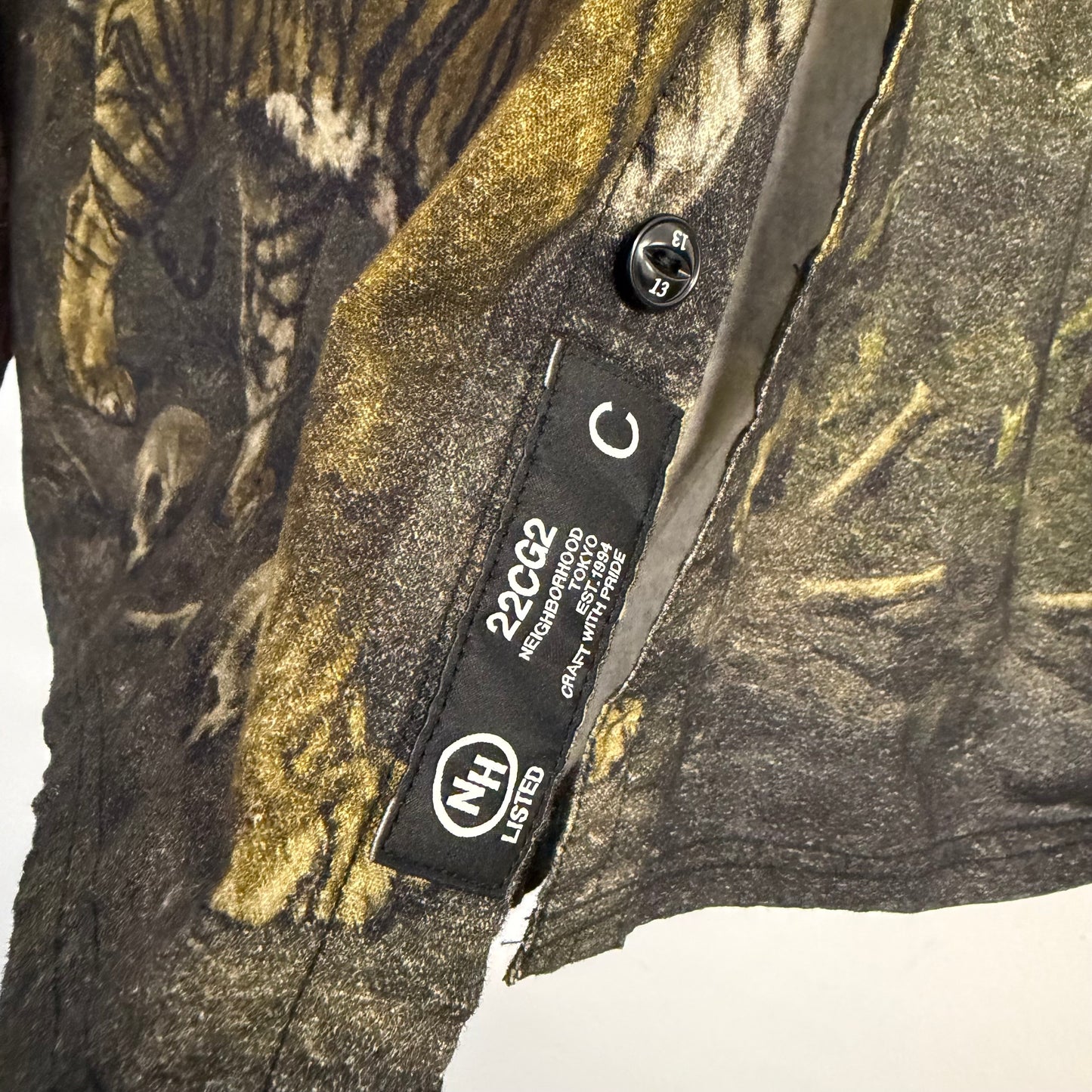 NEIGHBORHOOD Tiger Print Plaid Shirt