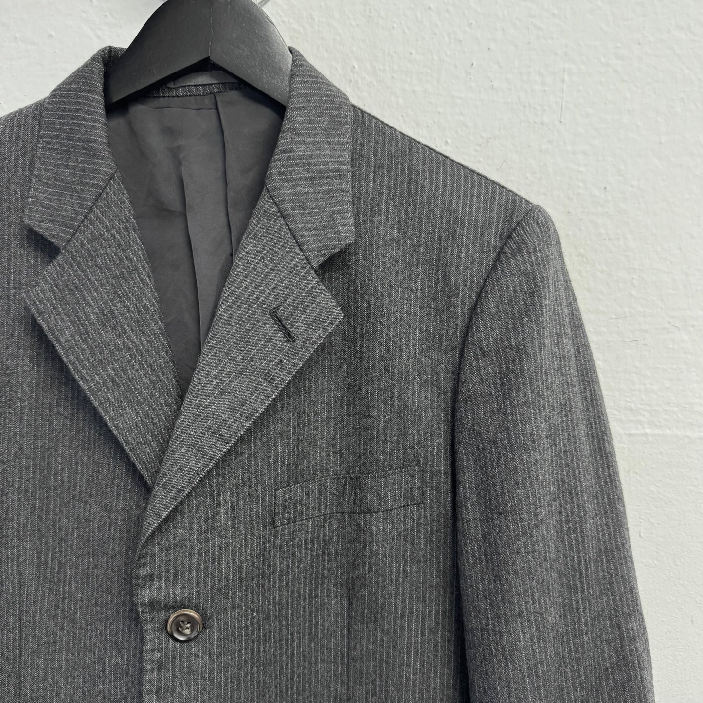 COMME DES GARÇONS HOMME 2005 Pinstripe Grey Blazer Jacket