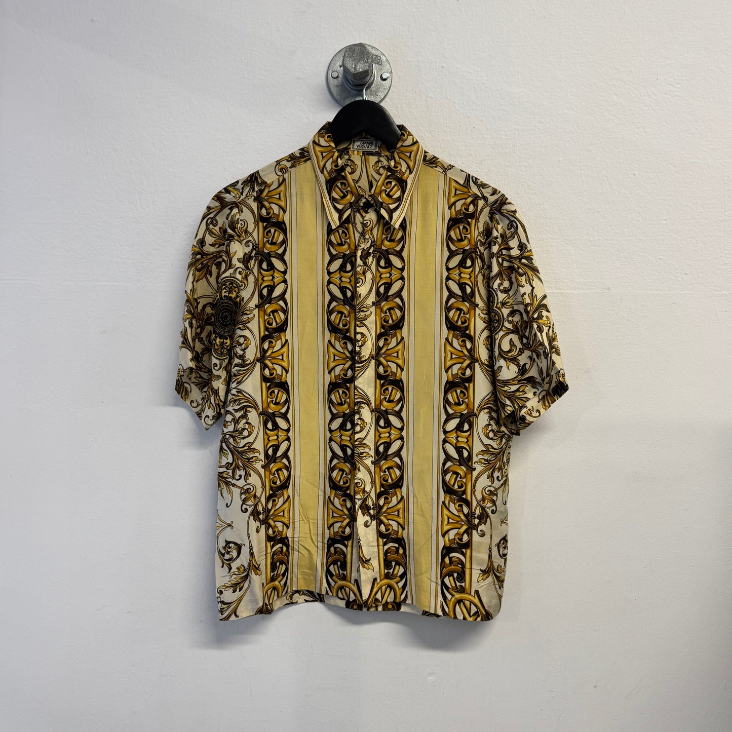 GIANNI VERSACE SS1992 Baroque Print Silk Shirt