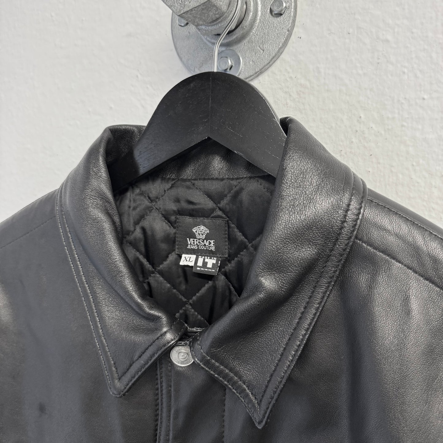 VERSACE Trucker Leather Jacket Type 3
