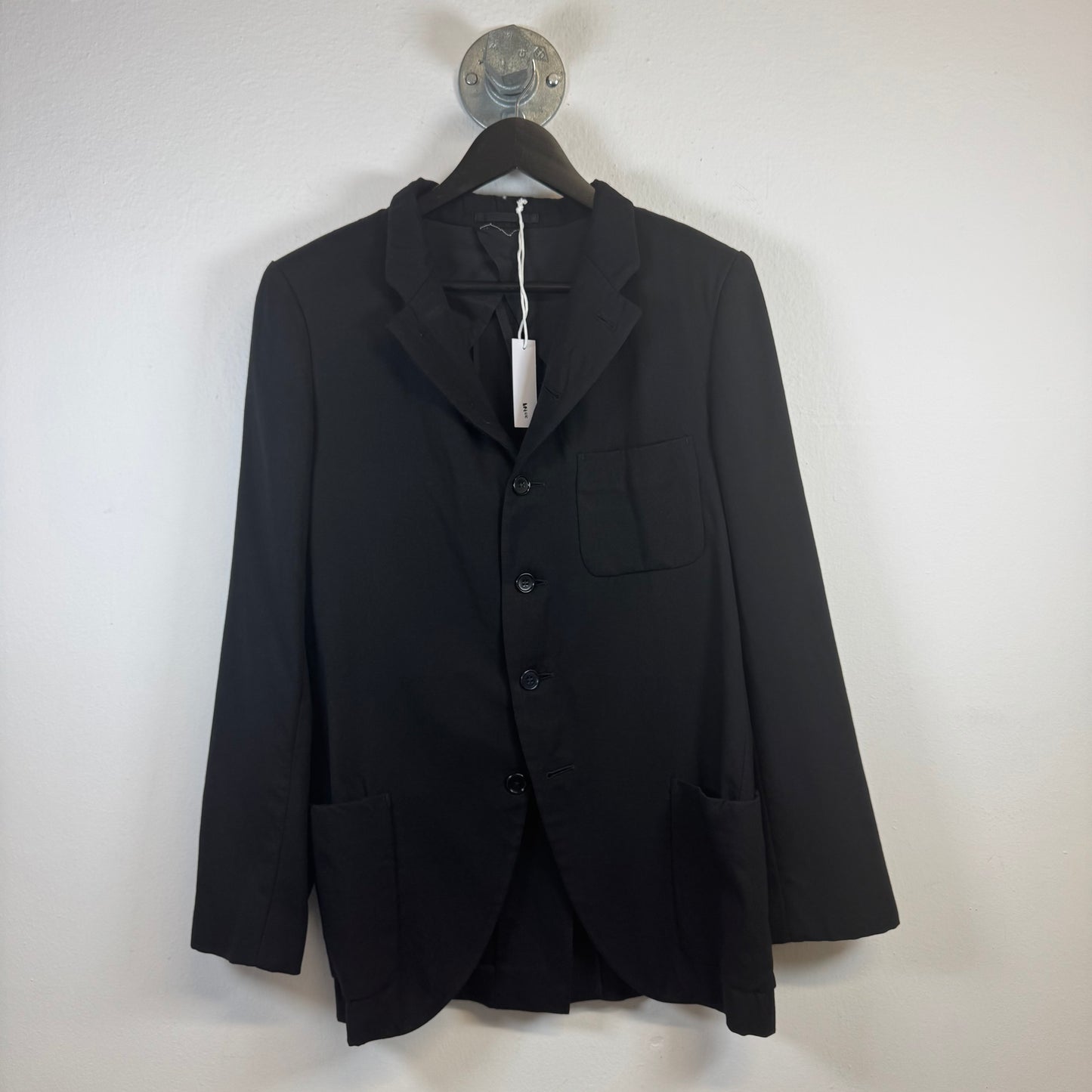 COMME DES GARÇONS 2007 Black Wool Blazer Jacket