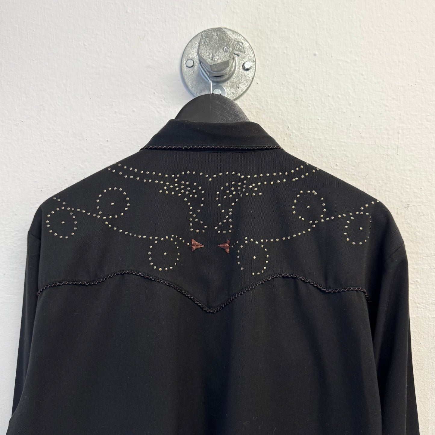 SCULLY Vintage Embroidered Western Rodeo Cowboy Shirt