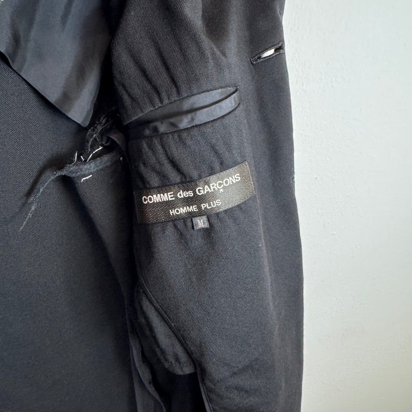 COMME DES GARÇONS 2007 Black Wool Blazer Jacket
