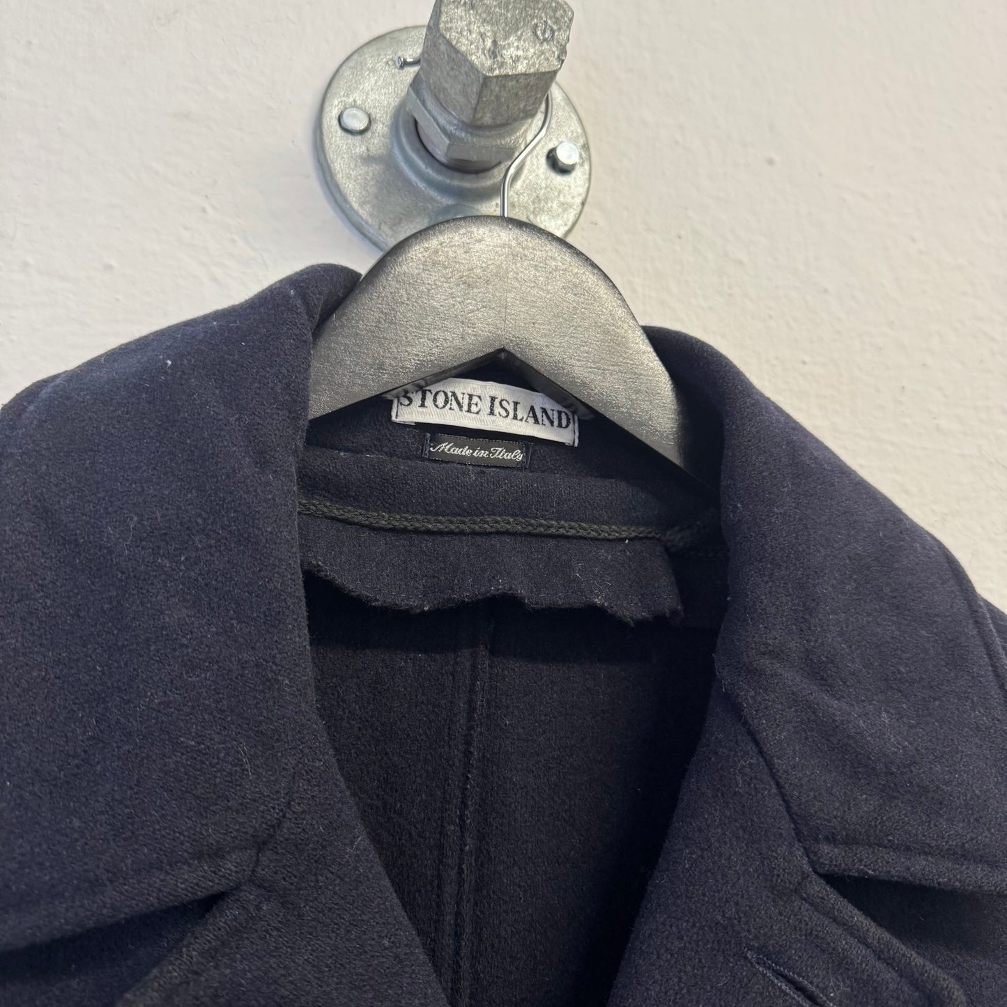 STONE ISLAND AW1997 Green Edge Badge 4-Pocket Safari Wool Coat
