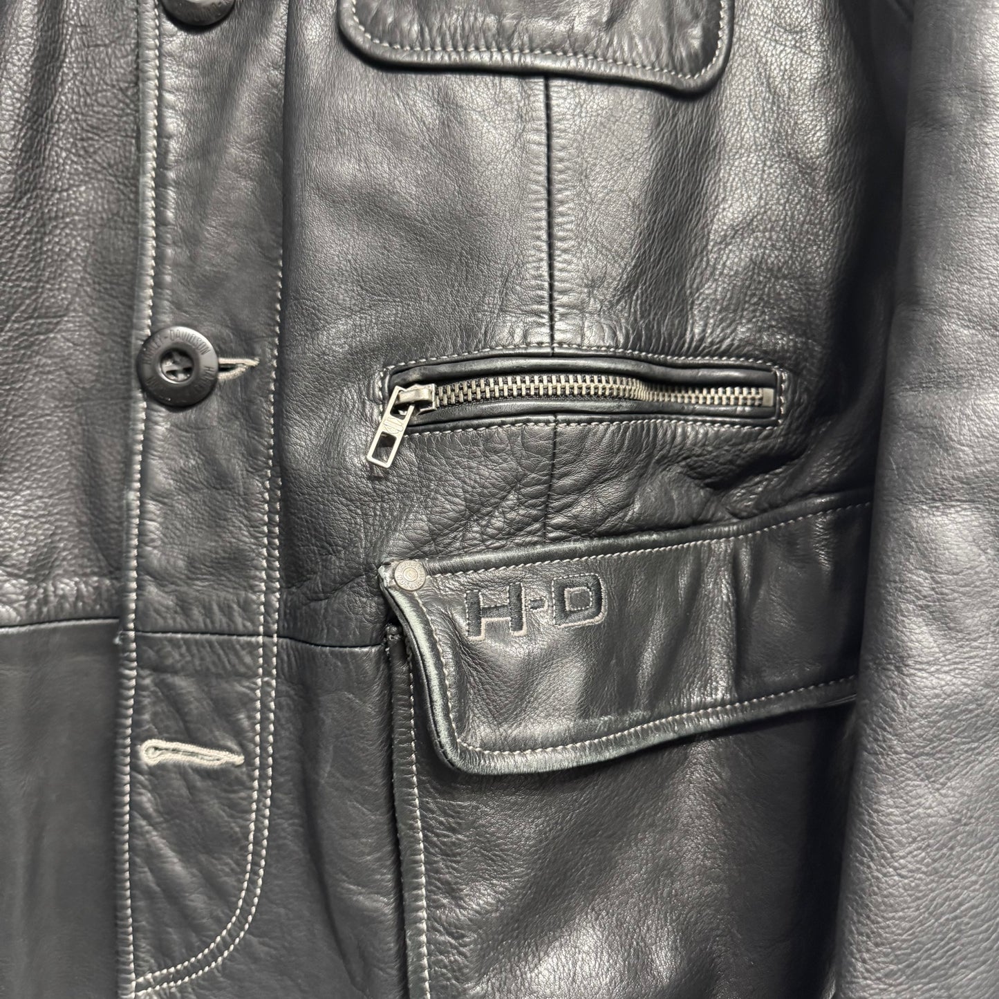 HARLEY DAVIDSON Leather Blazer Jacket