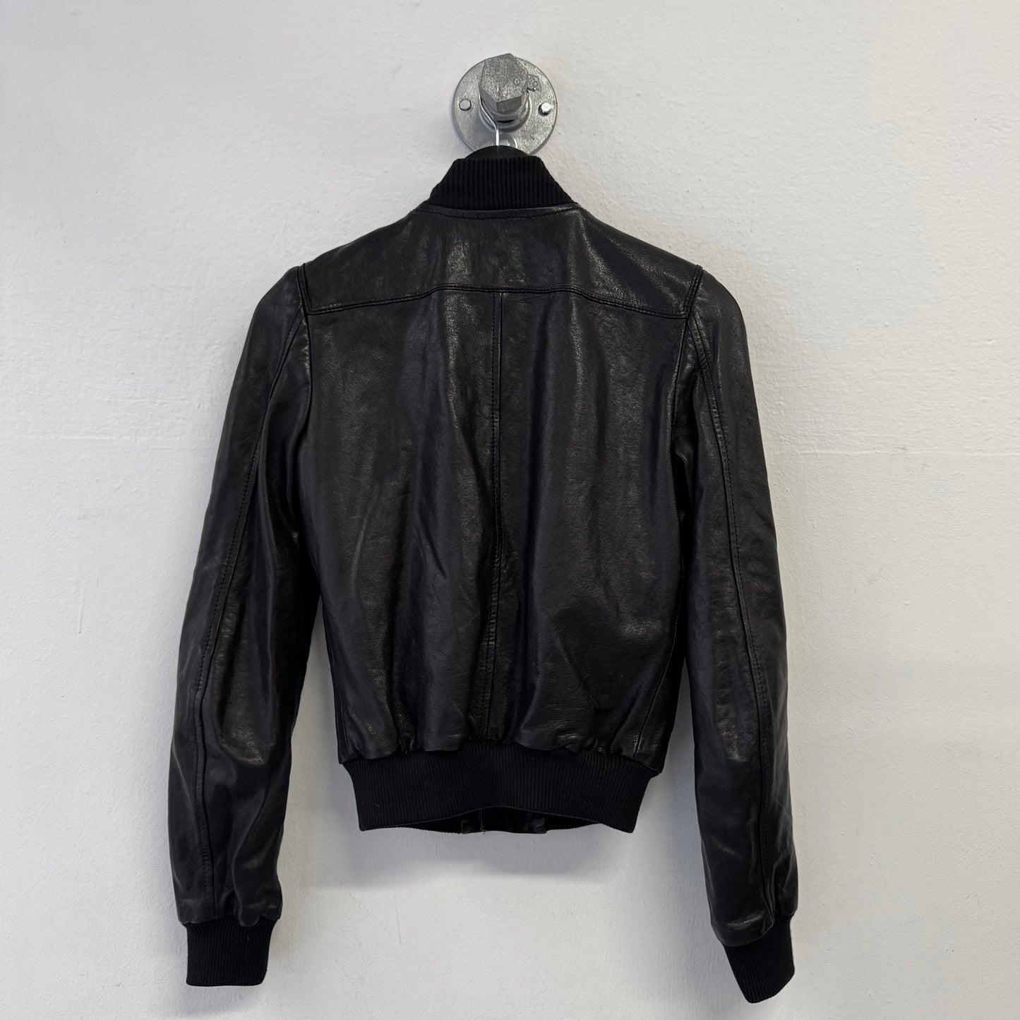 DSQUARED2 Leather Bomber Jacket 42