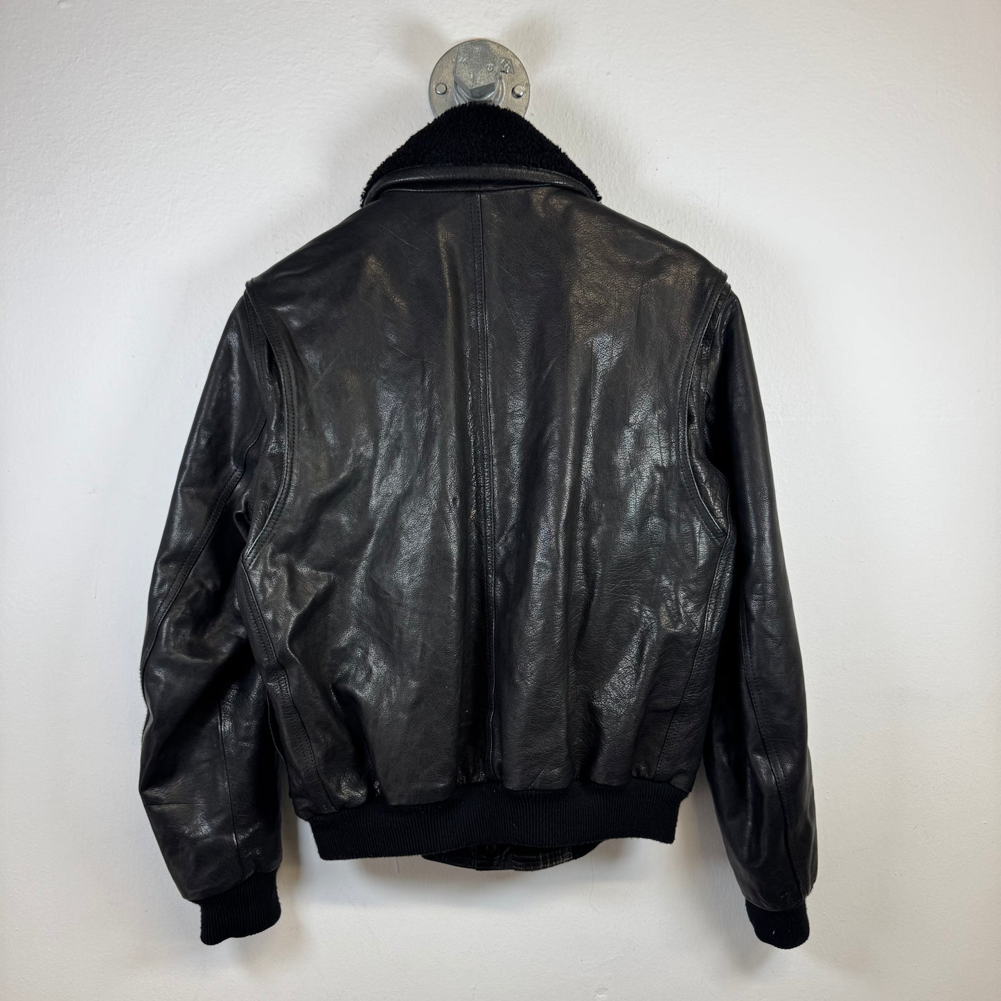 C.G. STUDIO FIRENZE Aviator Leather Jacket