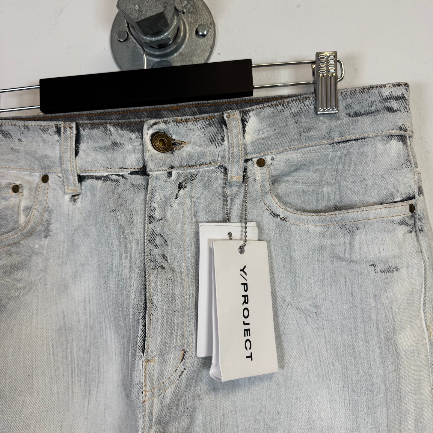Y/PROJECT SS23 White Panted Denim 32x32 NWT