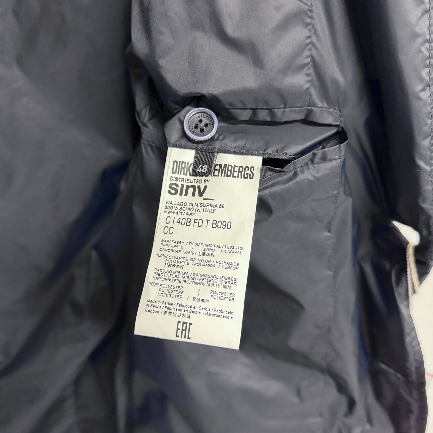 DIRK BIKKEMBERGS Nylon Blazer Jacket