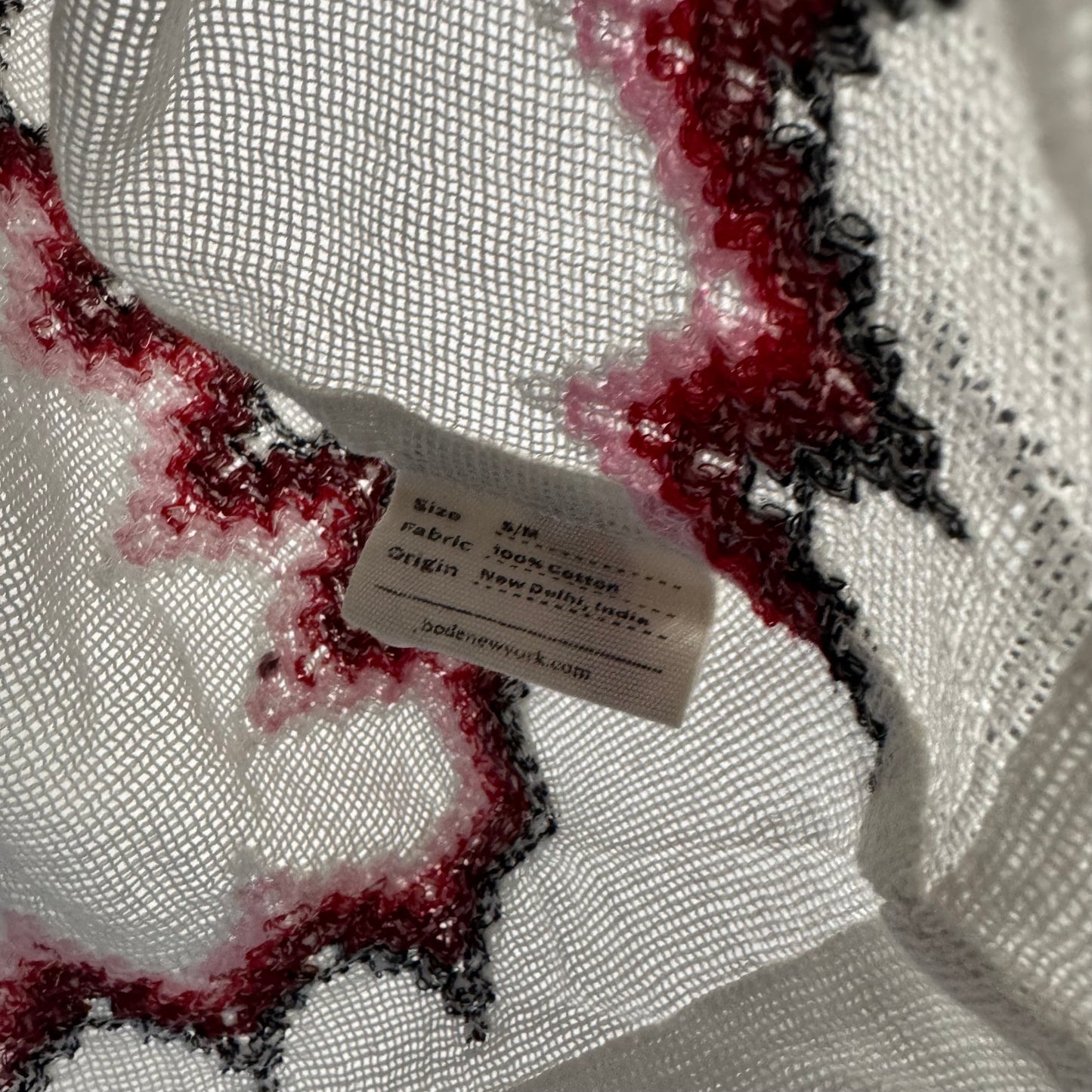 BODE Off-White Loop Mesh Shirt Zig Zag