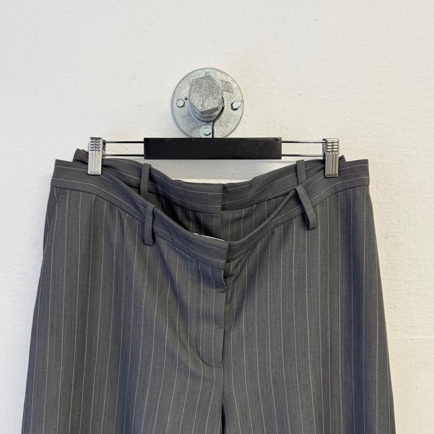 ACNE STUDIOS AW24 Plave Pinstripe Wide Leg Pants