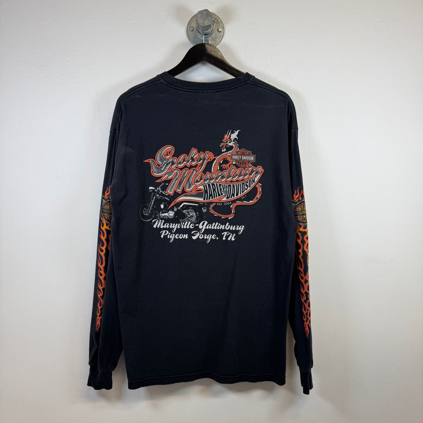 HARLEY DAVIDSON 2005 Flame Long Sleeve TShirt