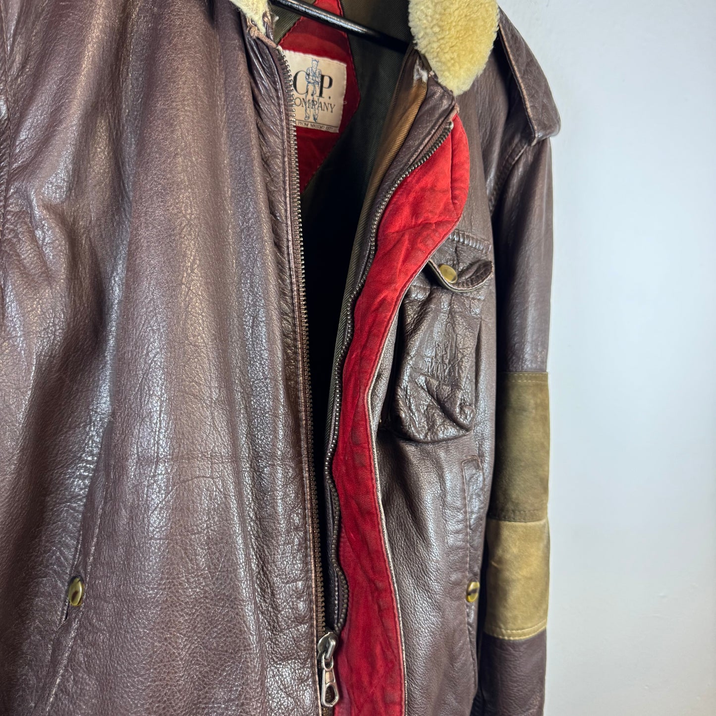 C.P. COMPANY 1980s Dutch Police Leather Jacket