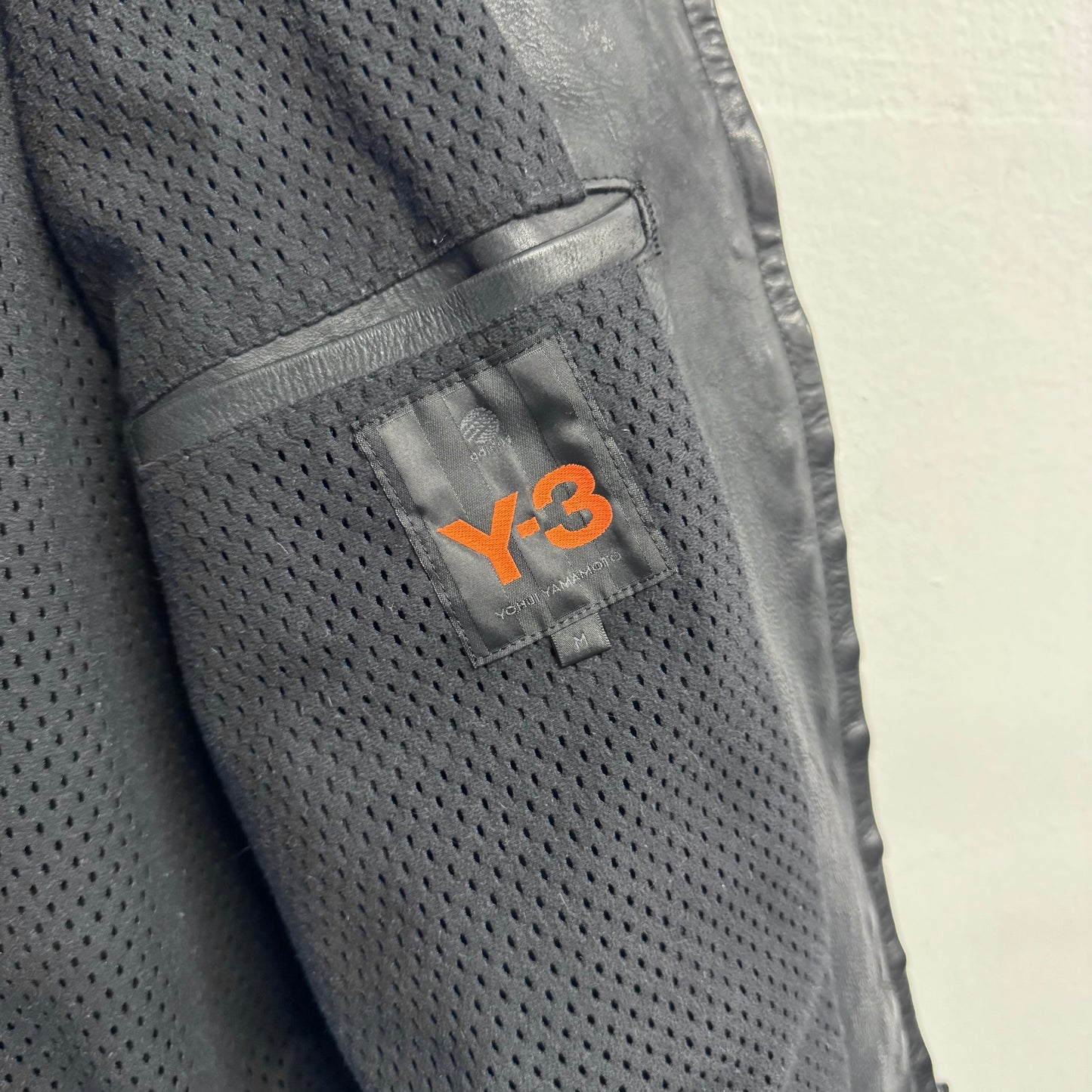 YOHJI YAMAMOTO Y-3 2003 Racing Motorcycle Leather Jacket