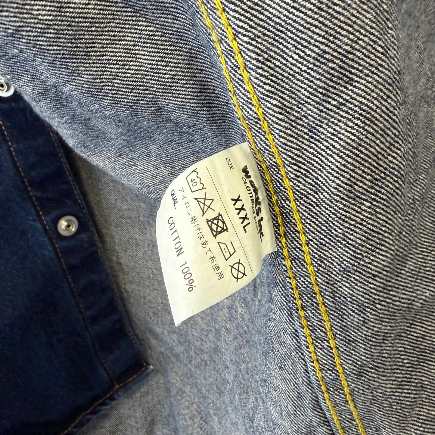 IRON HEART Selvedge Denim Western Shirt 10oz