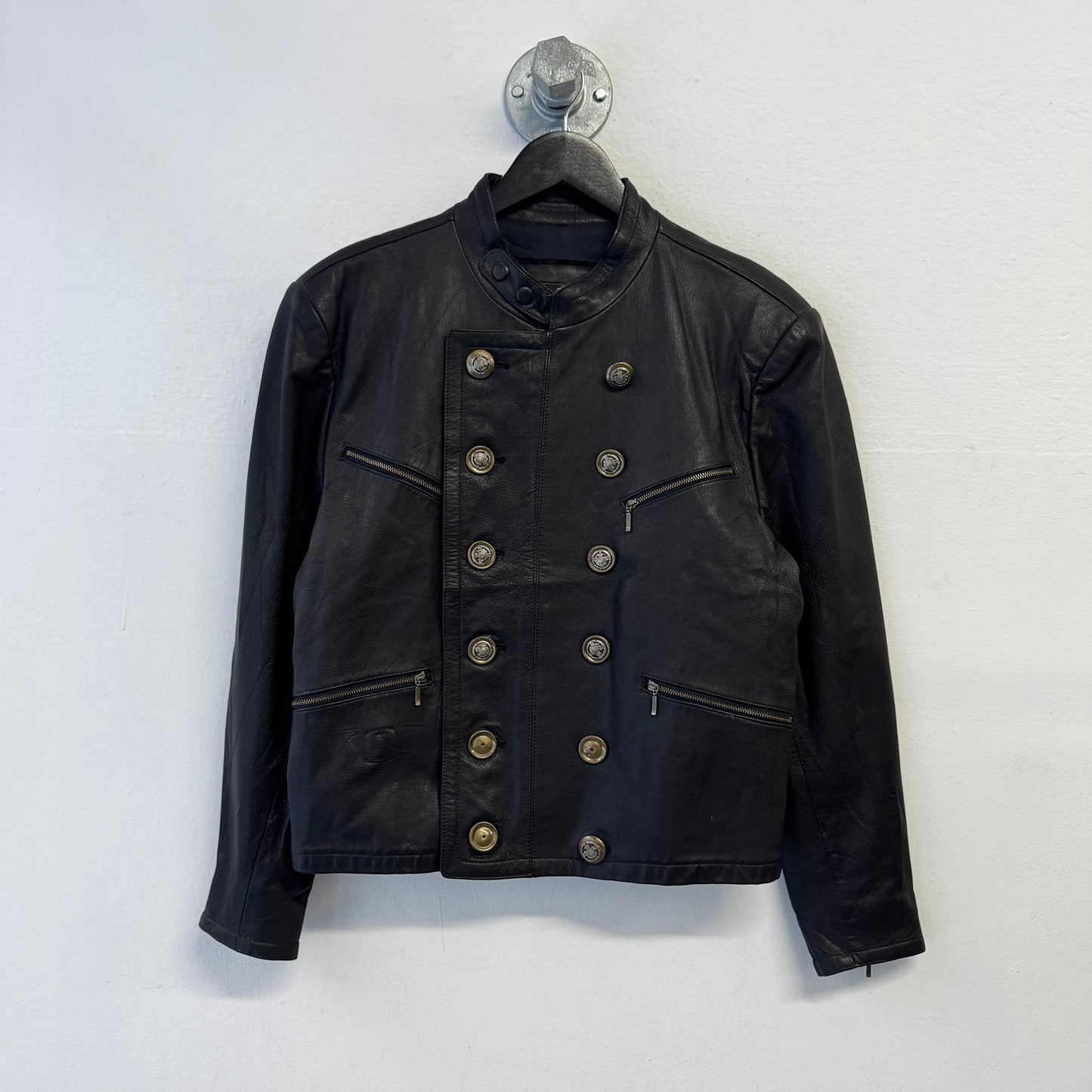 MARITHÉ & FRANÇOIS GIRBAUD Vintage Double Breasted Leather Jacket