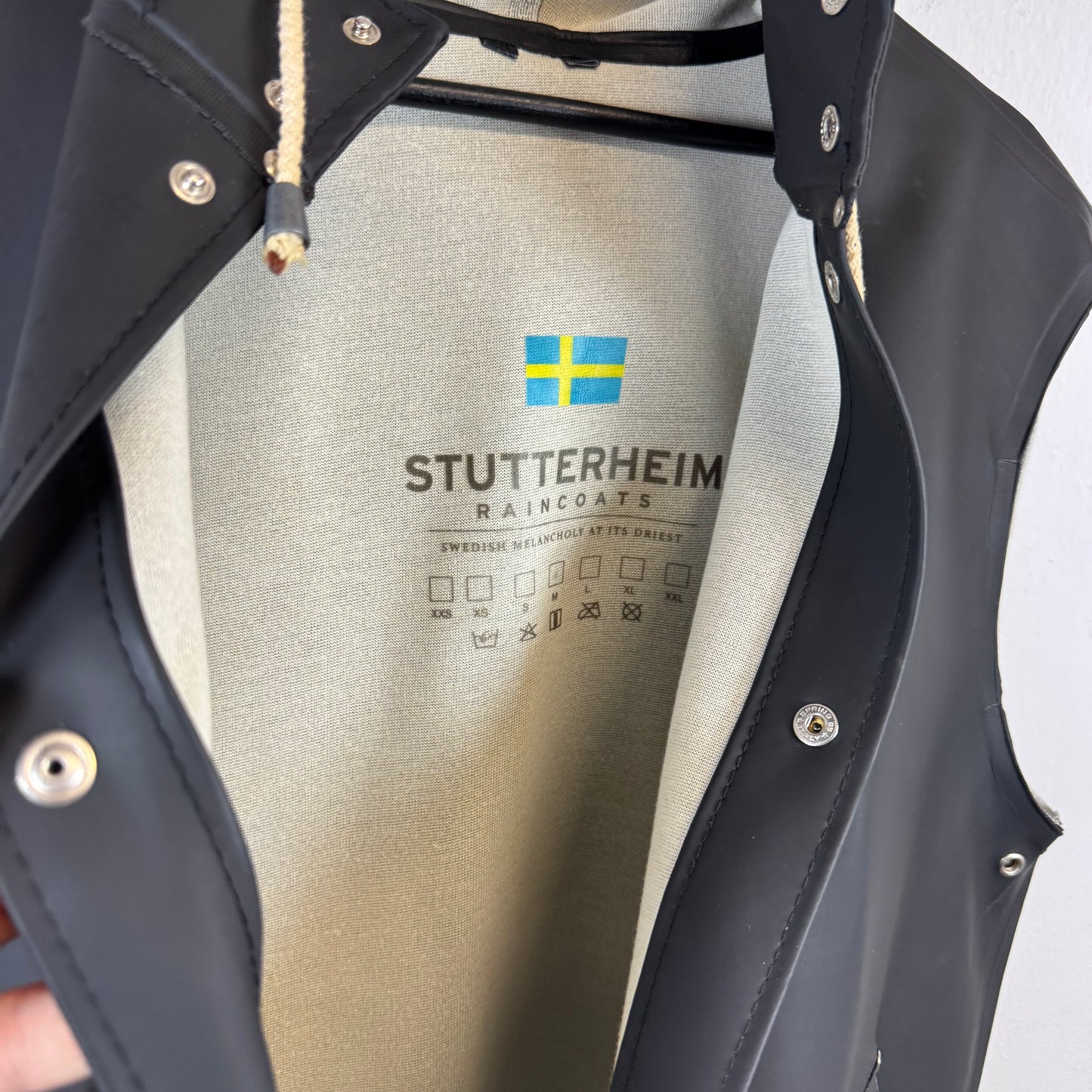 STUTTERHEIM Black Rubber Raincoat