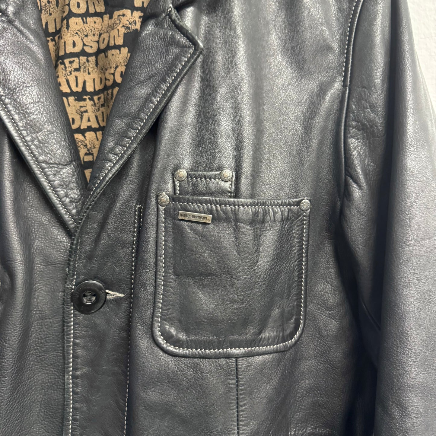 HARLEY DAVIDSON Leather Blazer Jacket