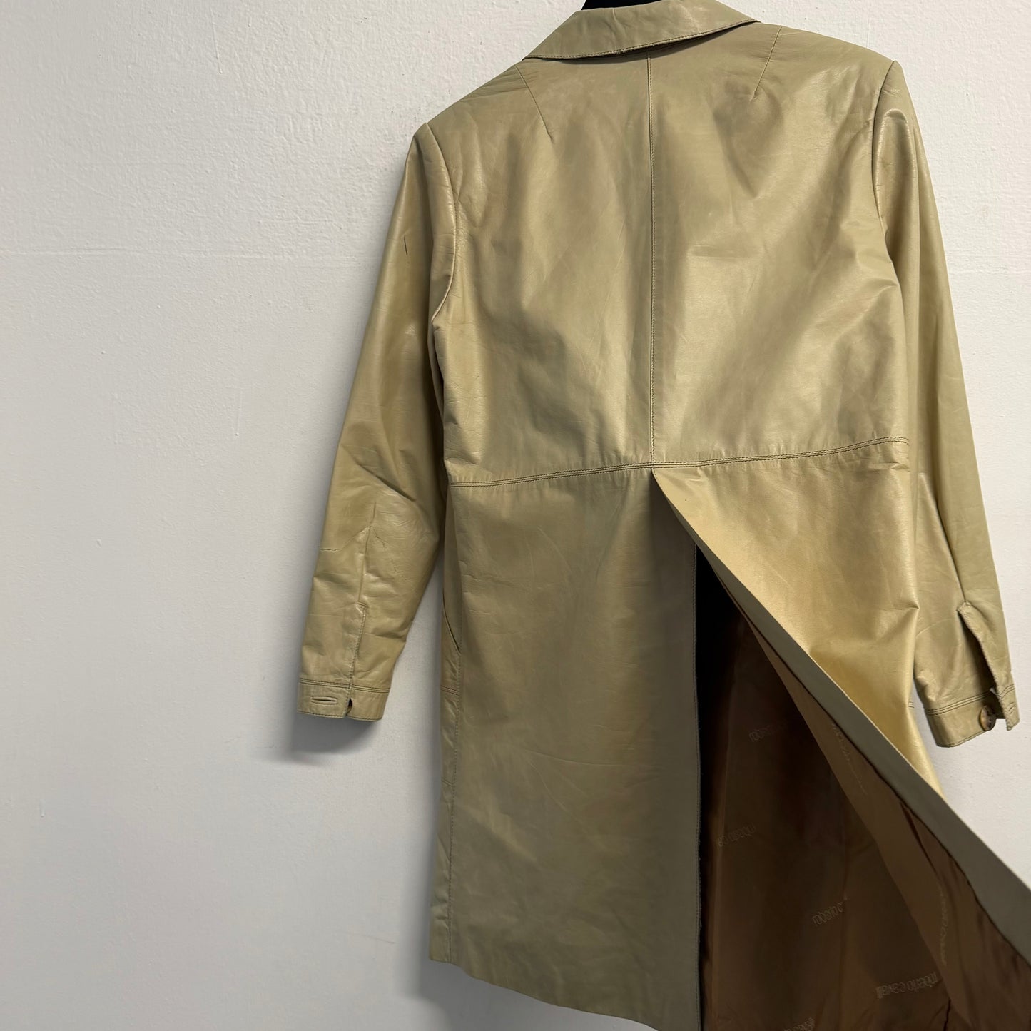 ROBERTO CAVALLI Vintage Leather Trench Coat