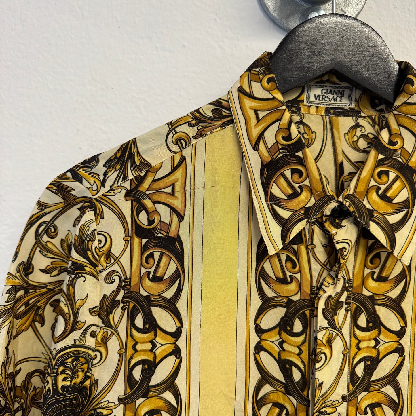 GIANNI VERSACE SS1992 Baroque Print Silk Shirt