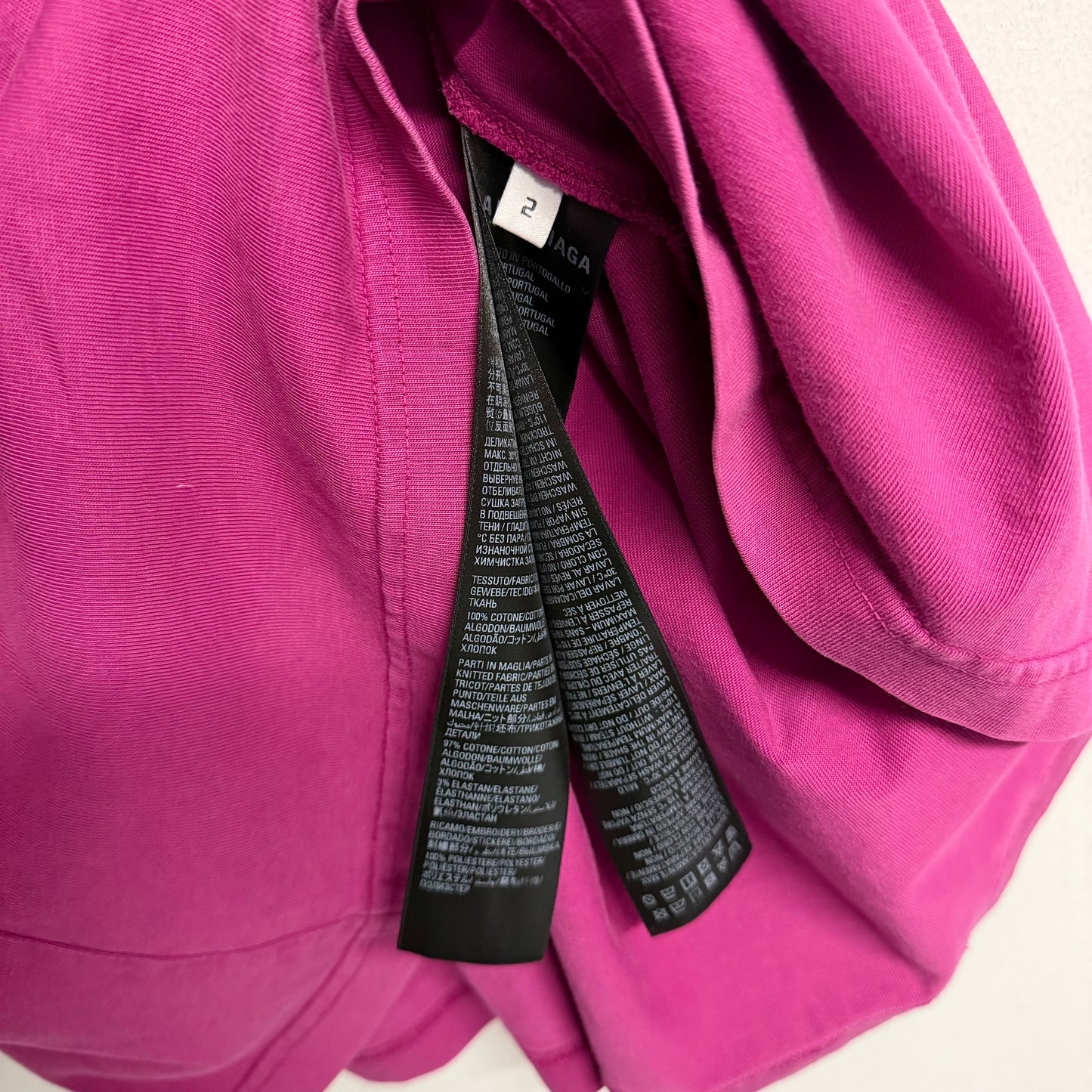 BALENCIAGA Embroidered Logo Short Sleeve T-Shirt