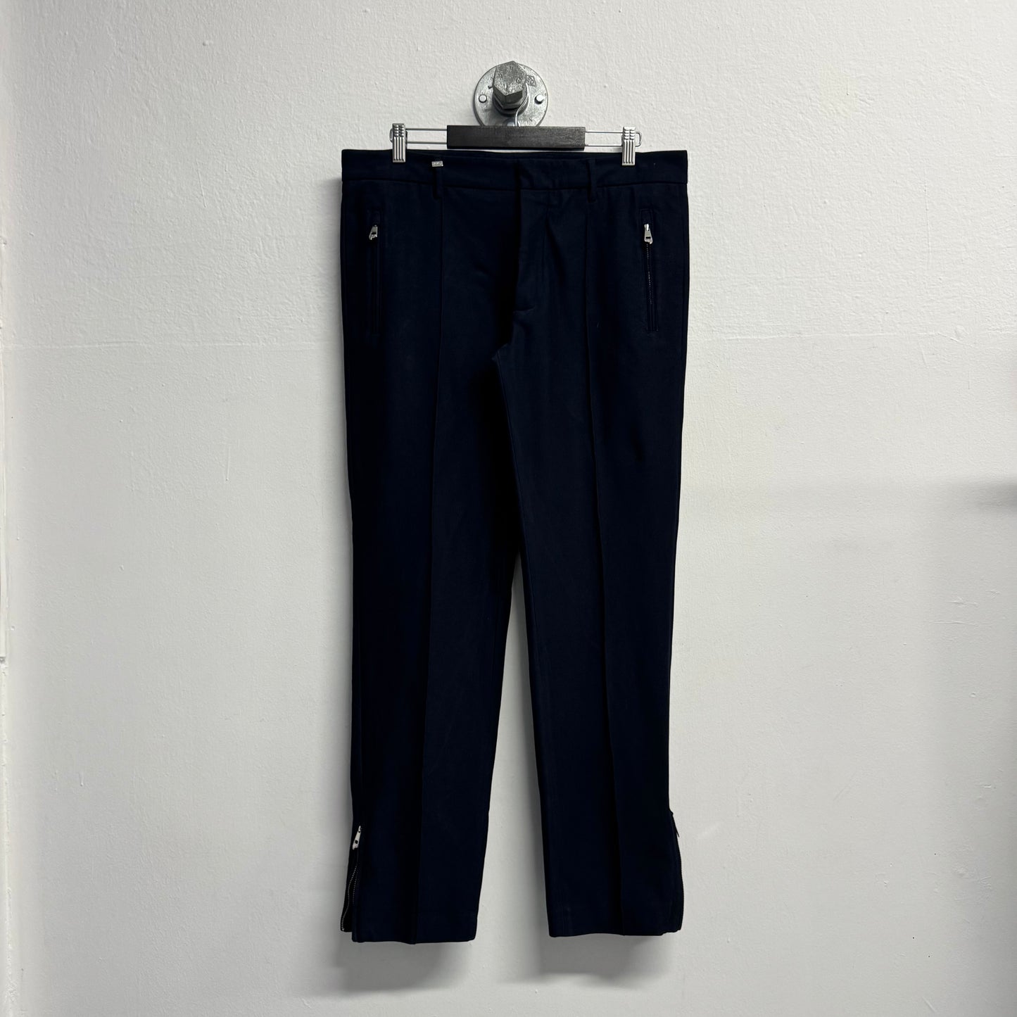 VERSACE Pleated Dark Blue Pants