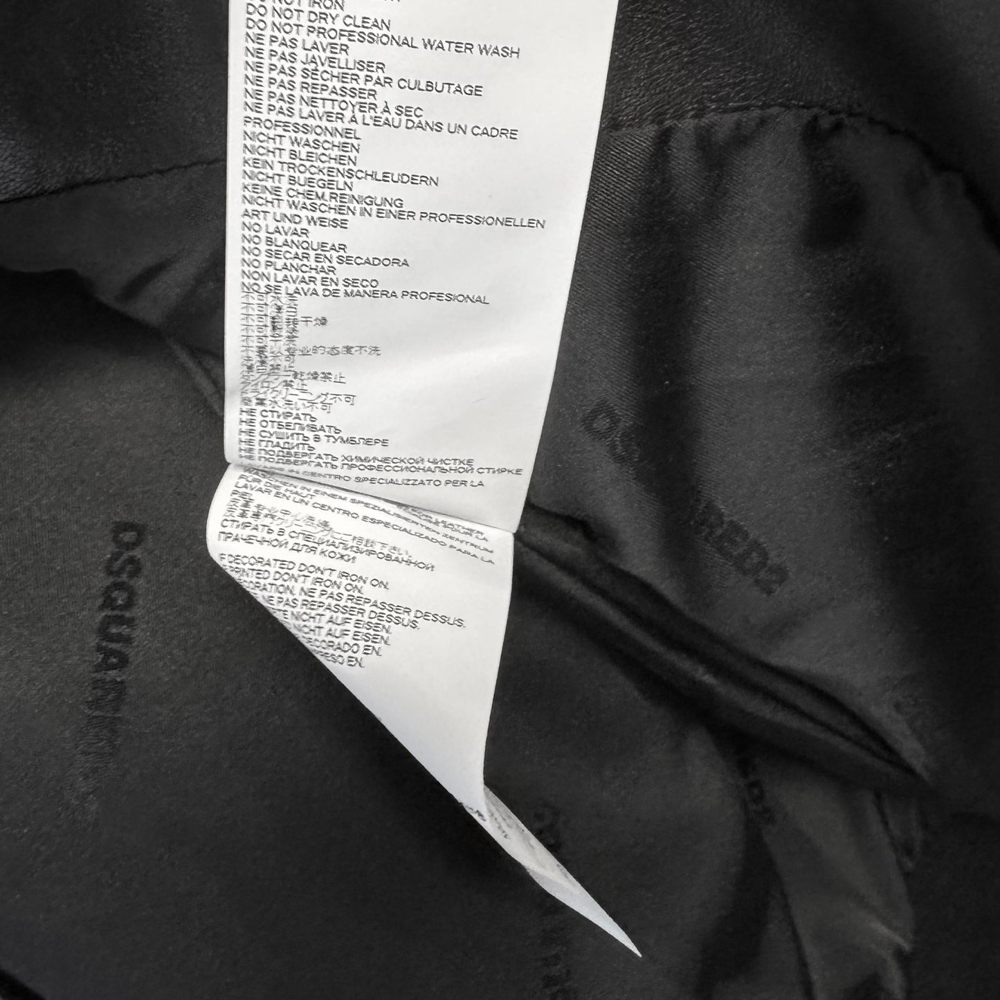DSQUARED2 Bomber Leather Jacket