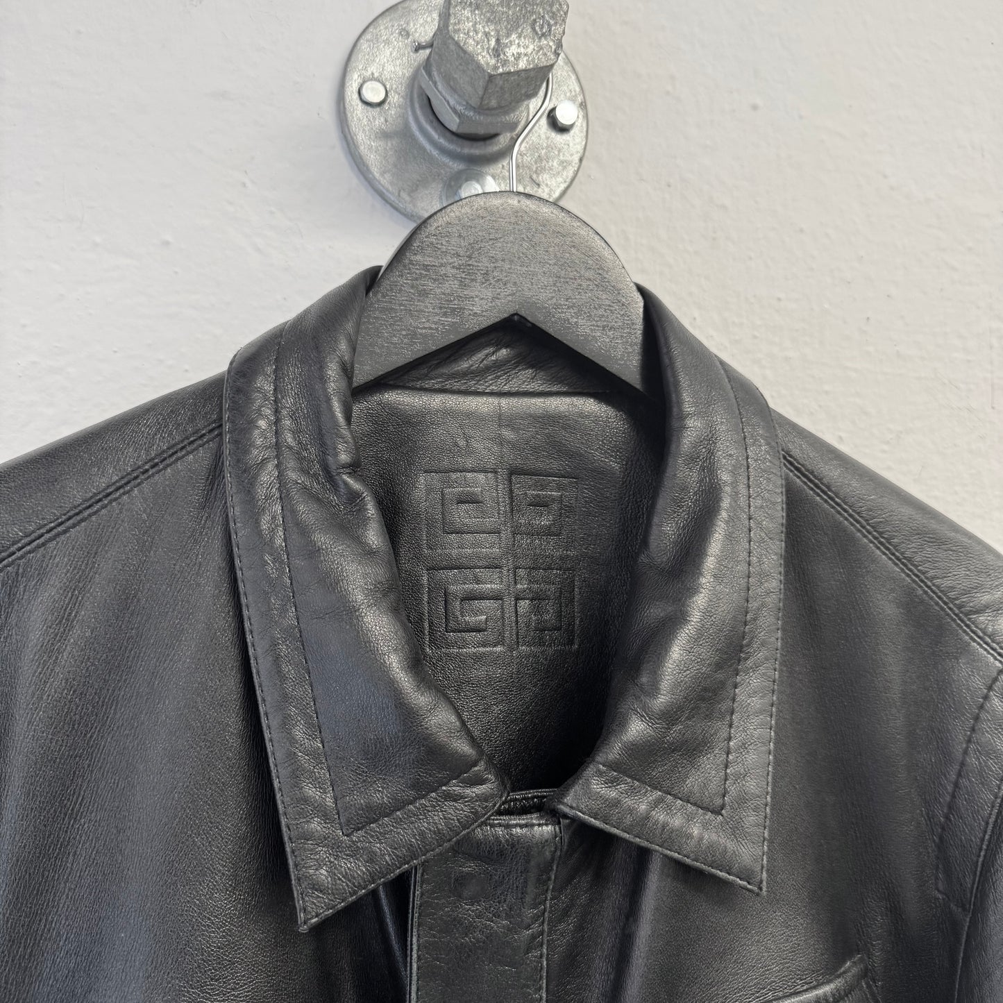 GIVENCHY AW00 Military Multi-Pocket Leather Jacket